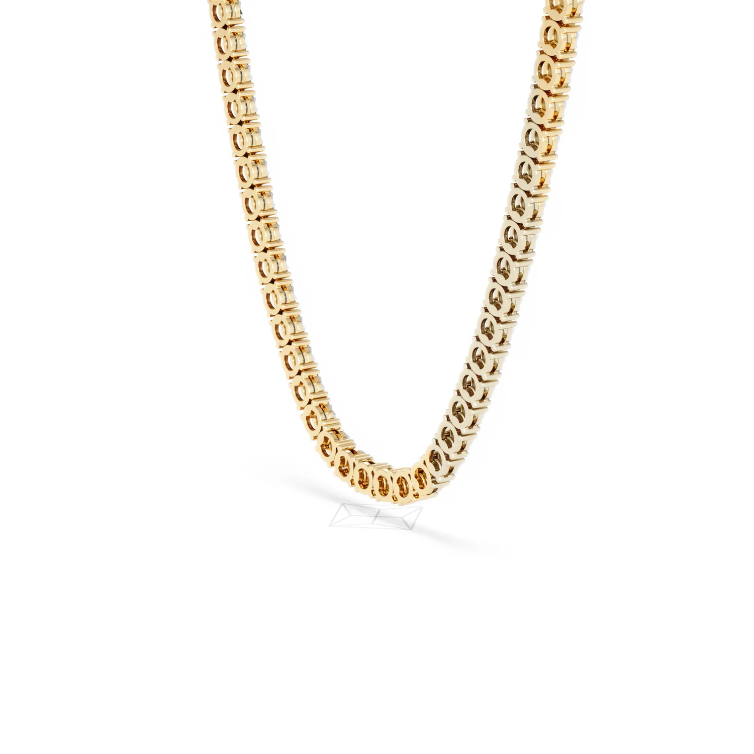 Brilliance 2.50ct Round Cut Lab Diamond Tennis Necklace in 18K Gold Vermeil - Image 37
