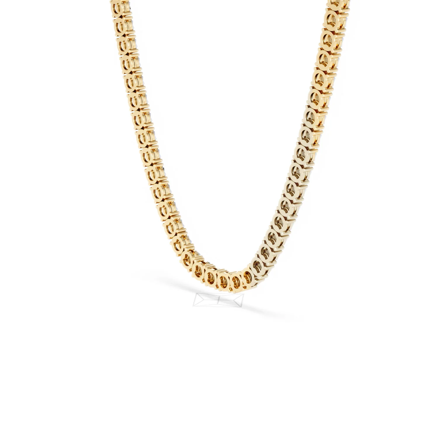 Brilliance 2.50ct Round Cut Lab Diamond Tennis Necklace in 18K Gold Vermeil - Image 38