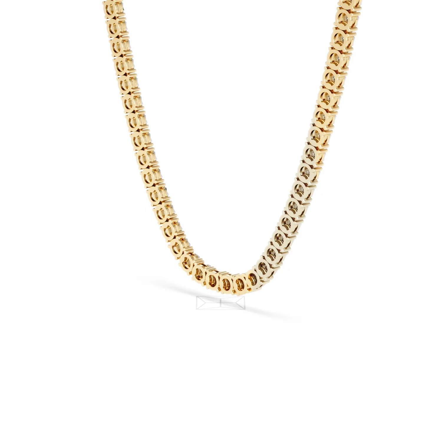 Brilliance 2.50ct Round Cut Lab Diamond Tennis Necklace in 18K Gold Vermeil - Image 39