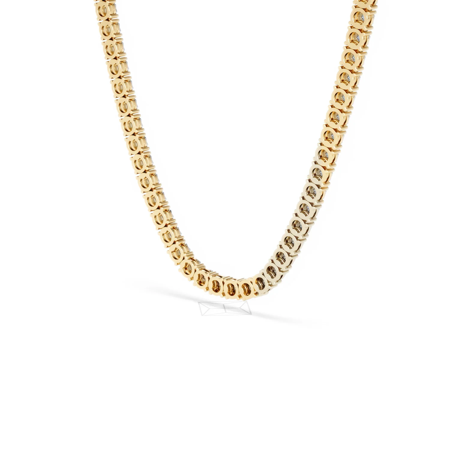 Brilliance 2.50ct Round Cut Lab Diamond Tennis Necklace in 18K Gold Vermeil - Image 40