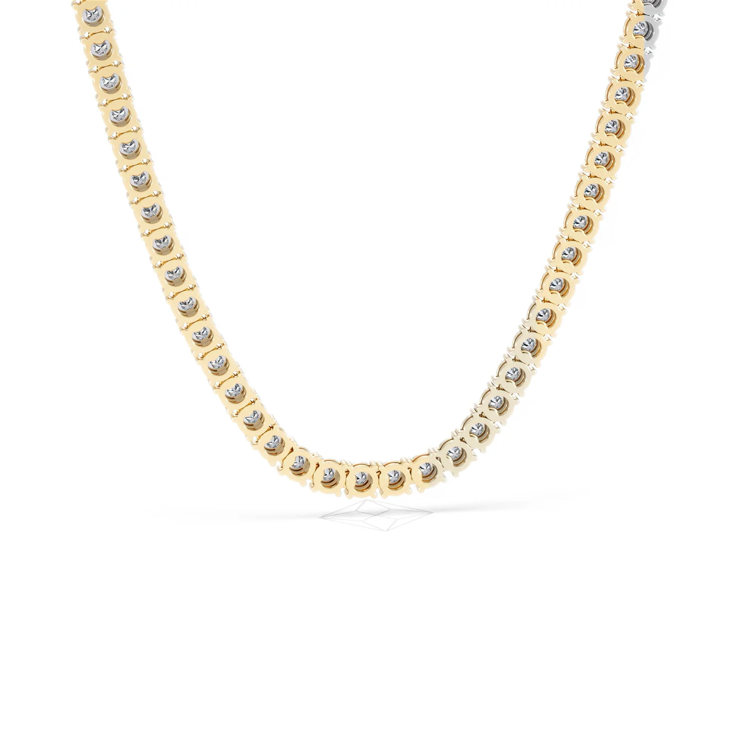 Brilliance 2.50ct Round Cut Lab Diamond Tennis Necklace in 18K Gold Vermeil - Image 51