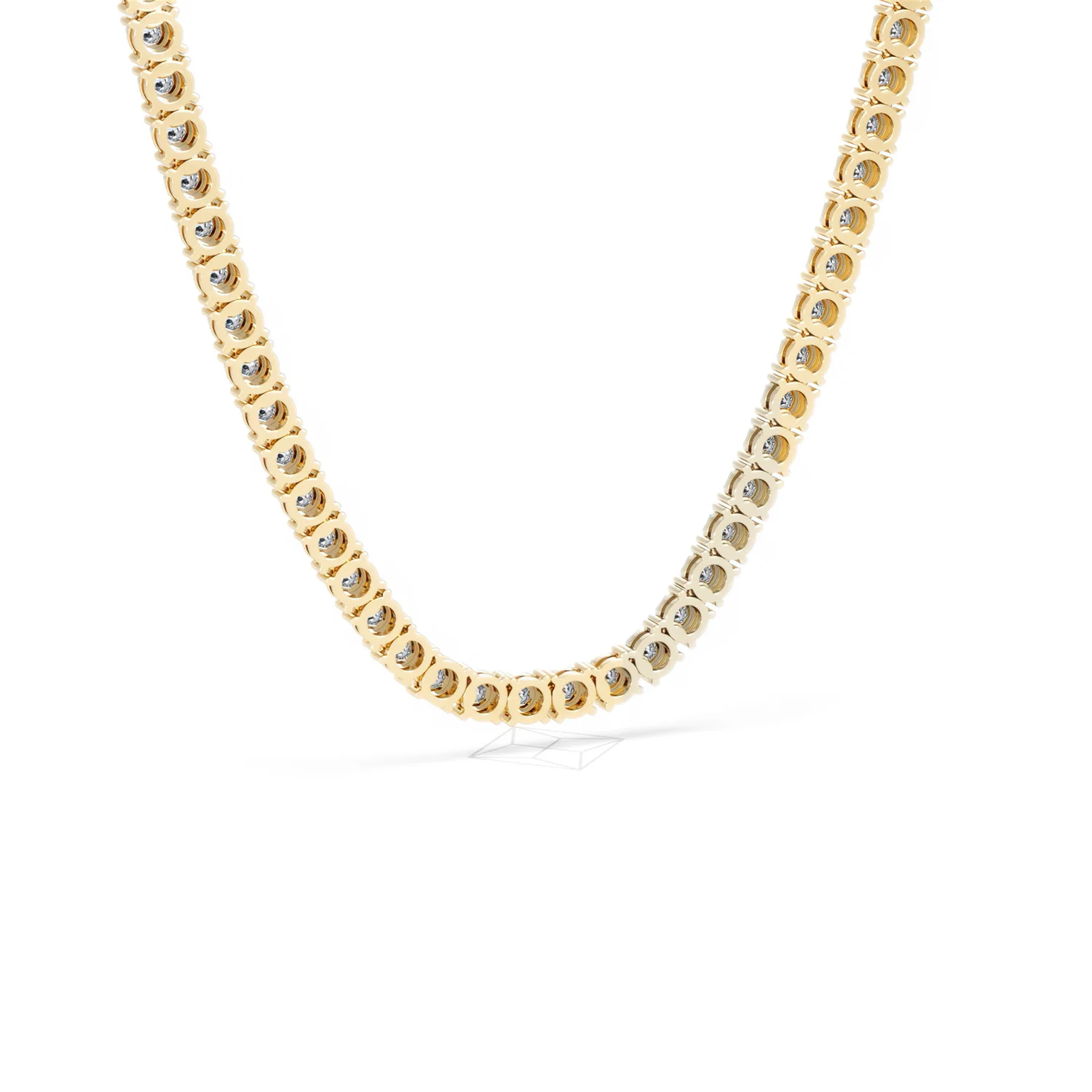 Brilliance 2.50ct Round Cut Lab Diamond Tennis Necklace in 18K Gold Vermeil - Image 54