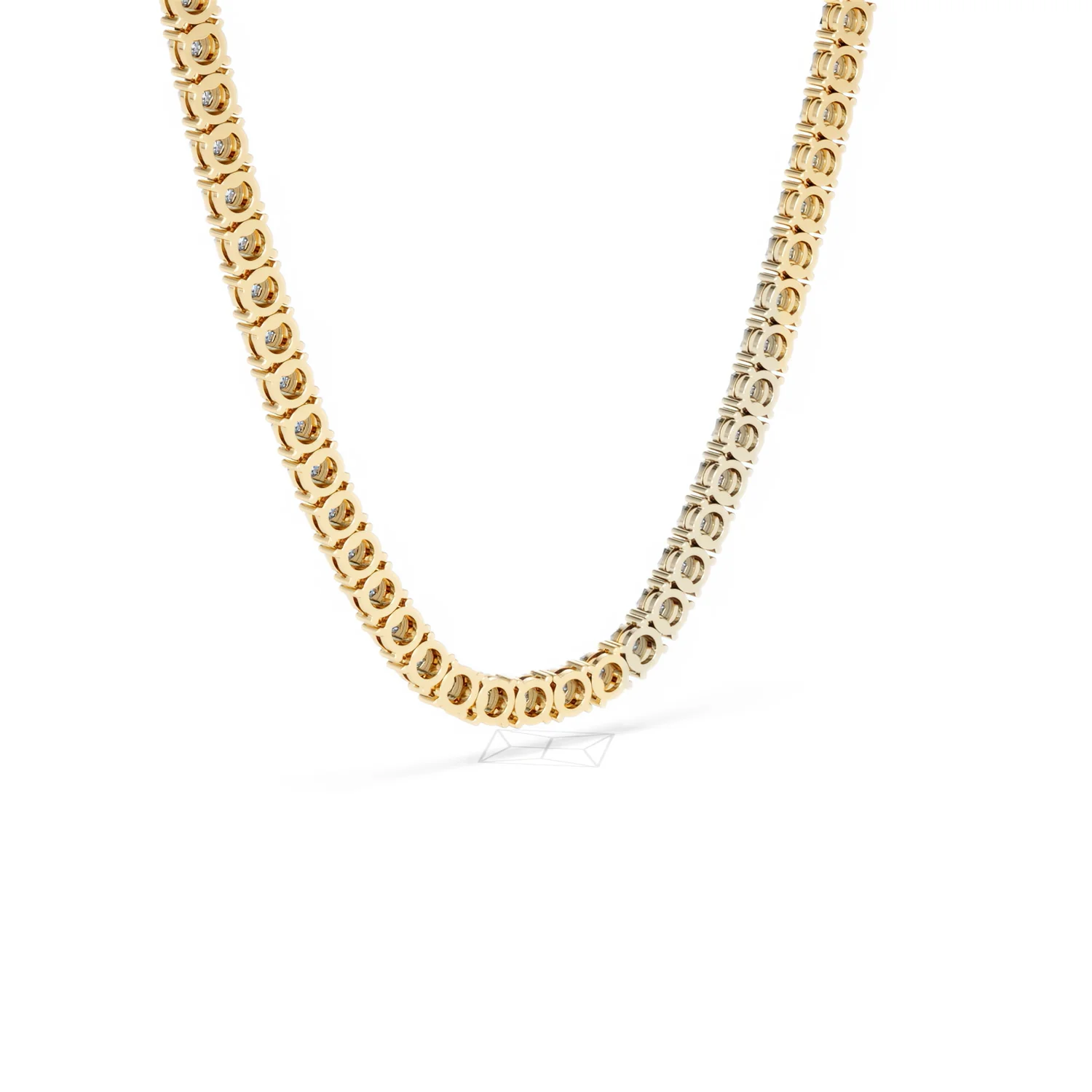 Brilliance 2.50ct Round Cut Lab Diamond Tennis Necklace in 18K Gold Vermeil - Image 57
