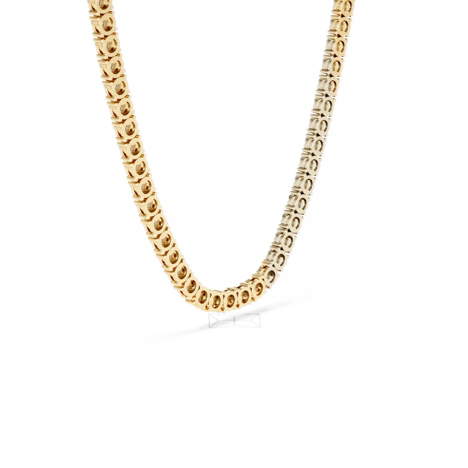 Brilliance 2.50ct Round Cut Lab Diamond Tennis Necklace in 18K Gold Vermeil - Image 59