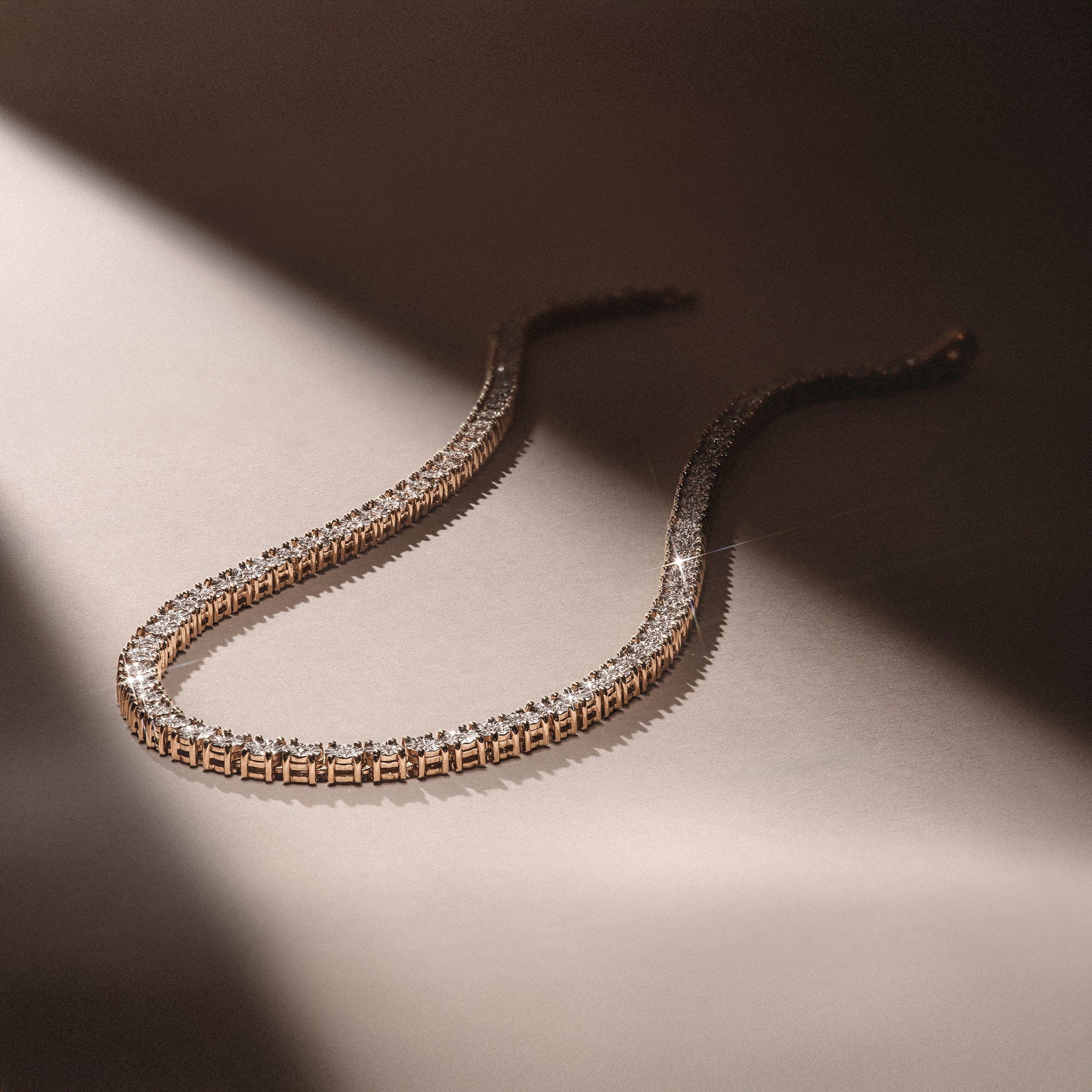 Brilliance 2.50ct Round Cut Lab Diamond Tennis Necklace in 18K Gold Vermeil - Image 8