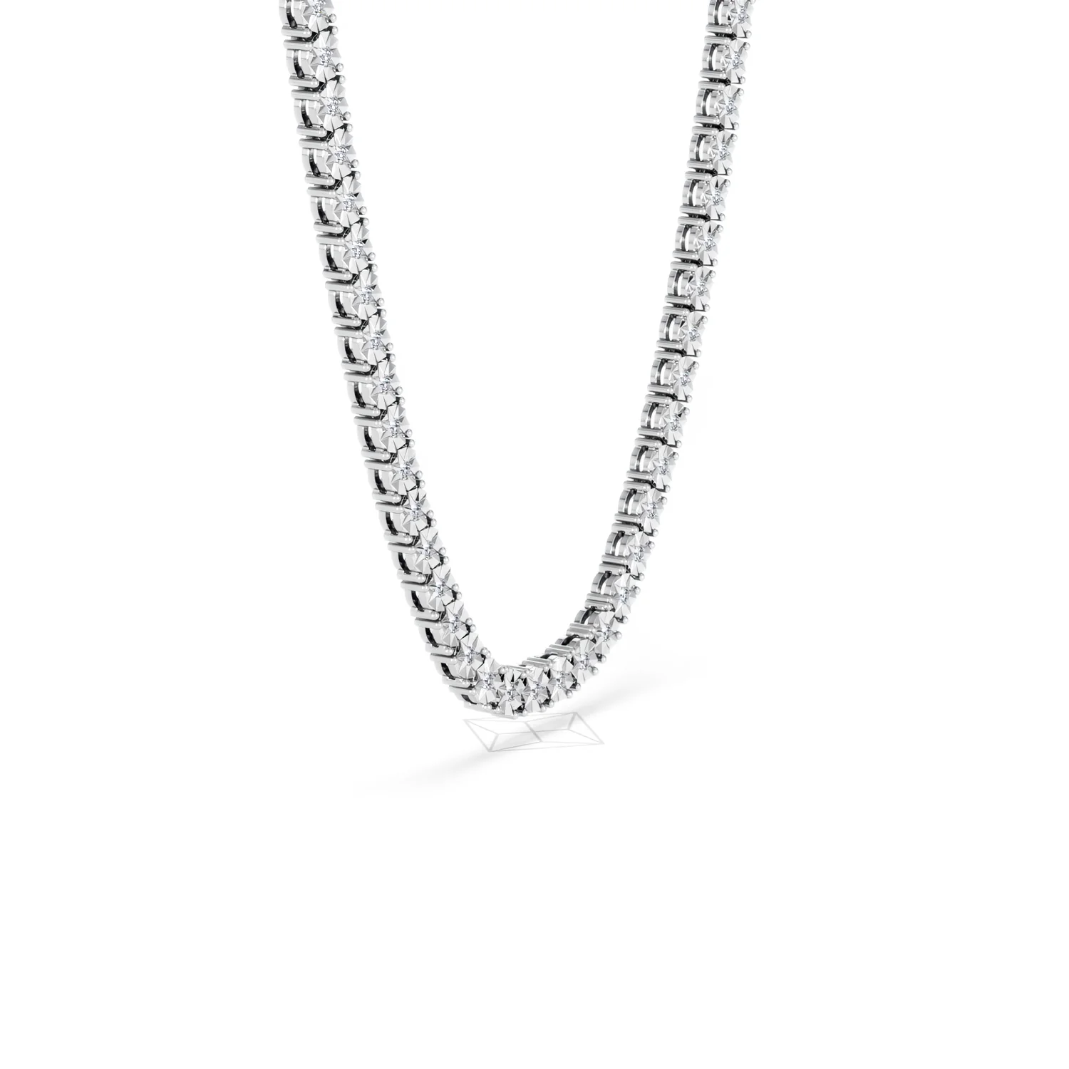 Brilliance 2.50ct Round Cut Lab Diamond Tennis Necklace in Sterling Silver - Image 22