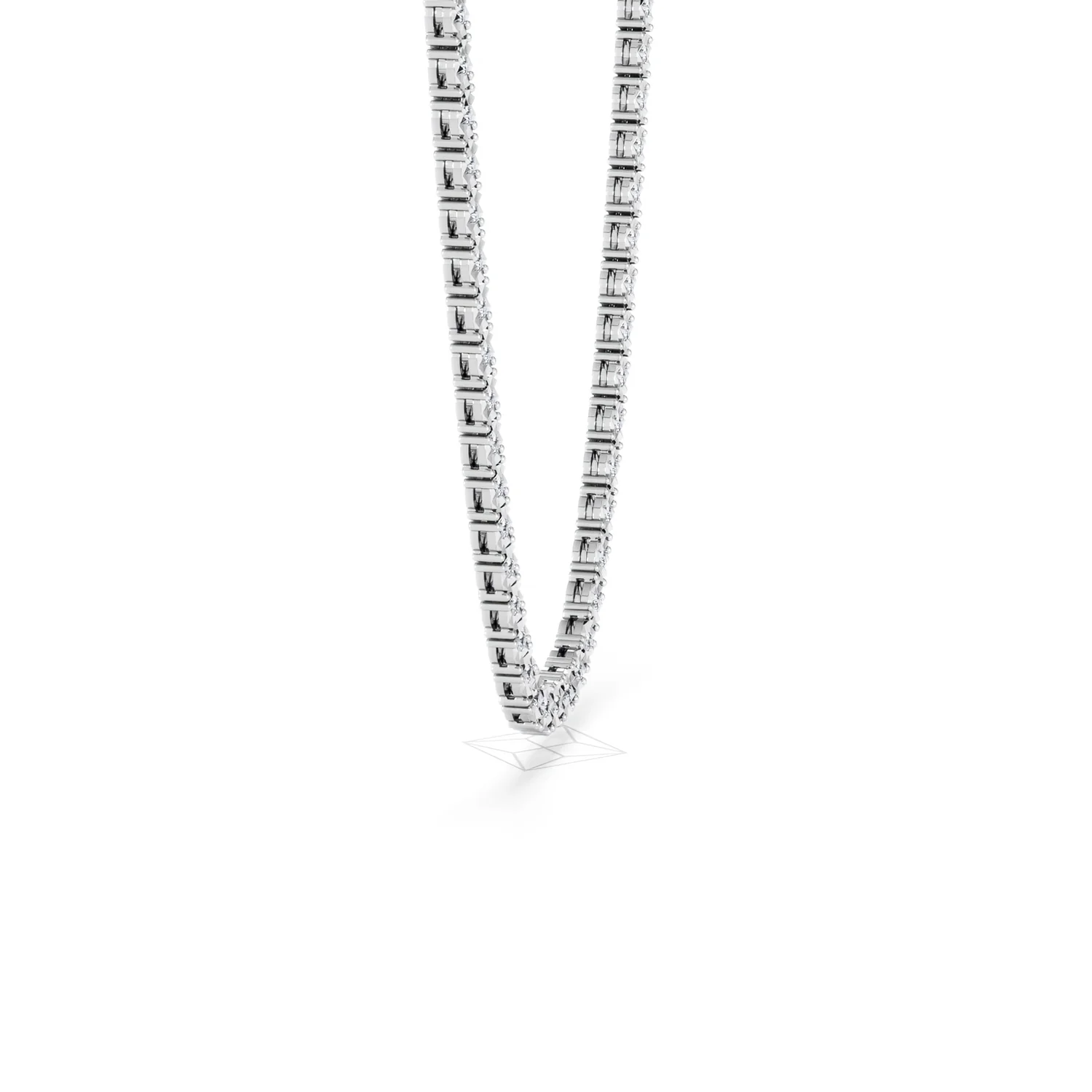 Brilliance 2.50ct Round Cut Lab Diamond Tennis Necklace in Sterling Silver - Image 26