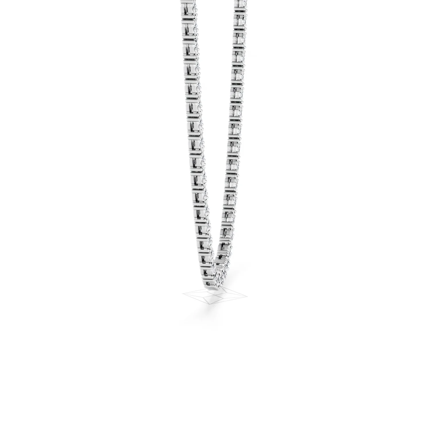 Brilliance 2.50ct Round Cut Lab Diamond Tennis Necklace in Sterling Silver - Image 27