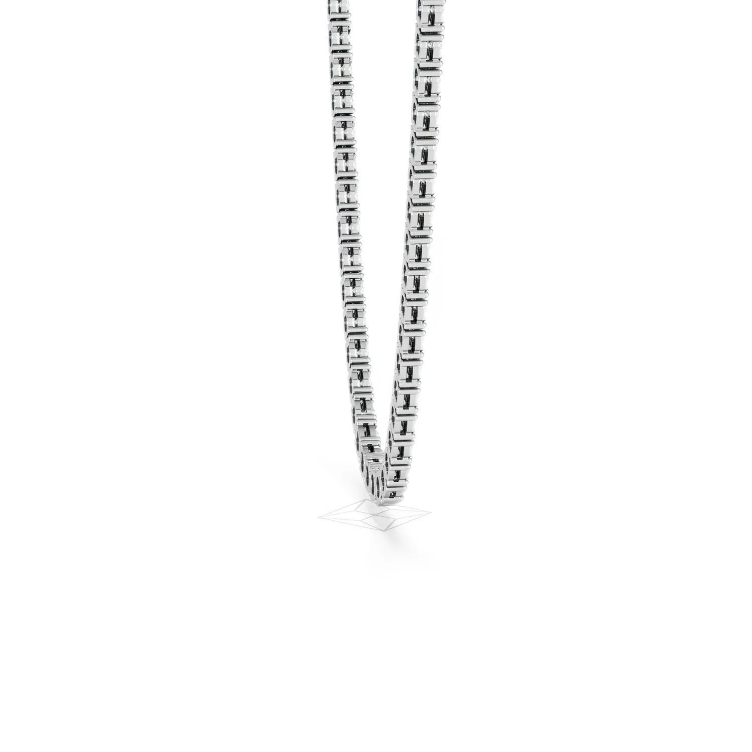 Brilliance 2.50ct Round Cut Lab Diamond Tennis Necklace in Sterling Silver - Image 31