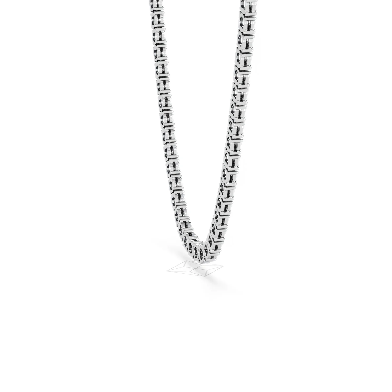 Brilliance 2.50ct Round Cut Lab Diamond Tennis Necklace in Sterling Silver - Image 33