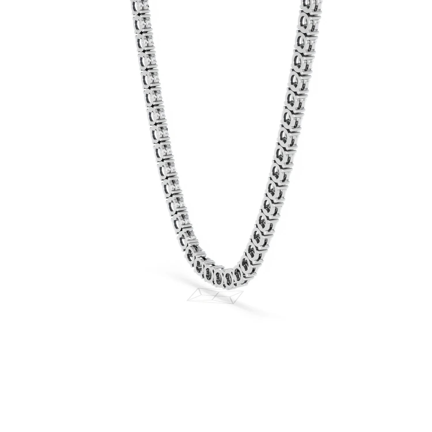 Brilliance 2.50ct Round Cut Lab Diamond Tennis Necklace in Sterling Silver - Image 36