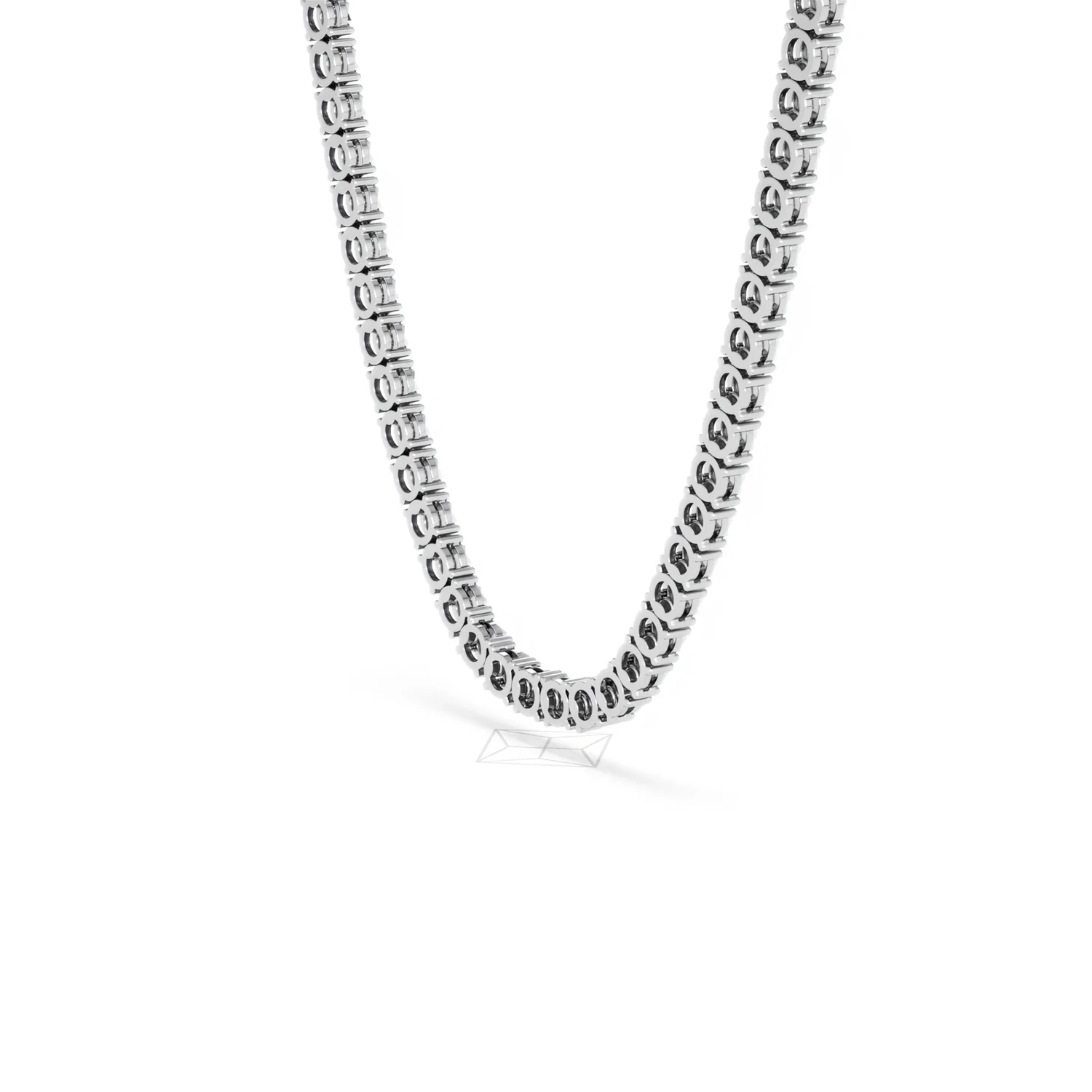 Brilliance 2.50ct Round Cut Lab Diamond Tennis Necklace in Sterling Silver - Image 37