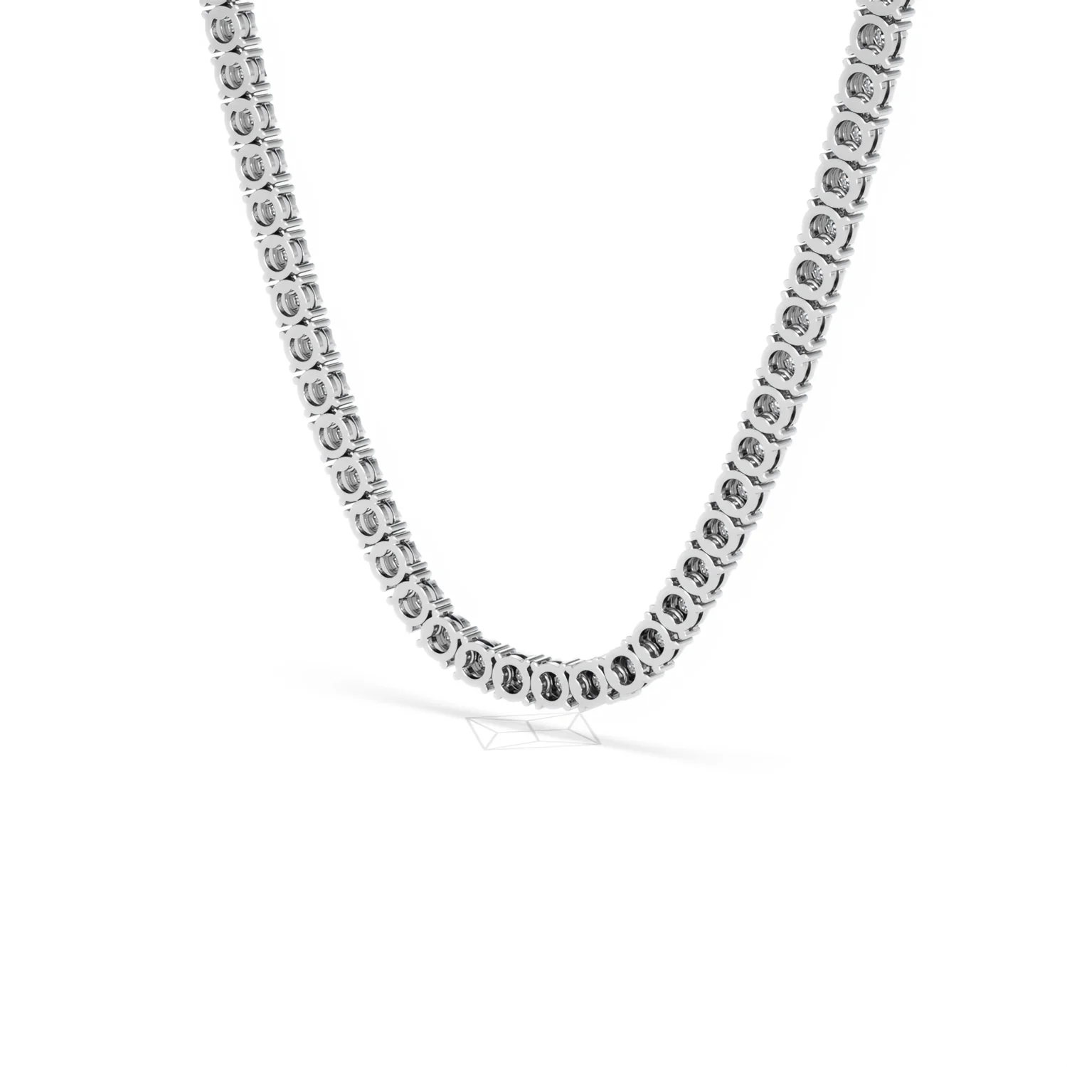 Brilliance 2.50ct Round Cut Lab Diamond Tennis Necklace in Sterling Silver - Image 41