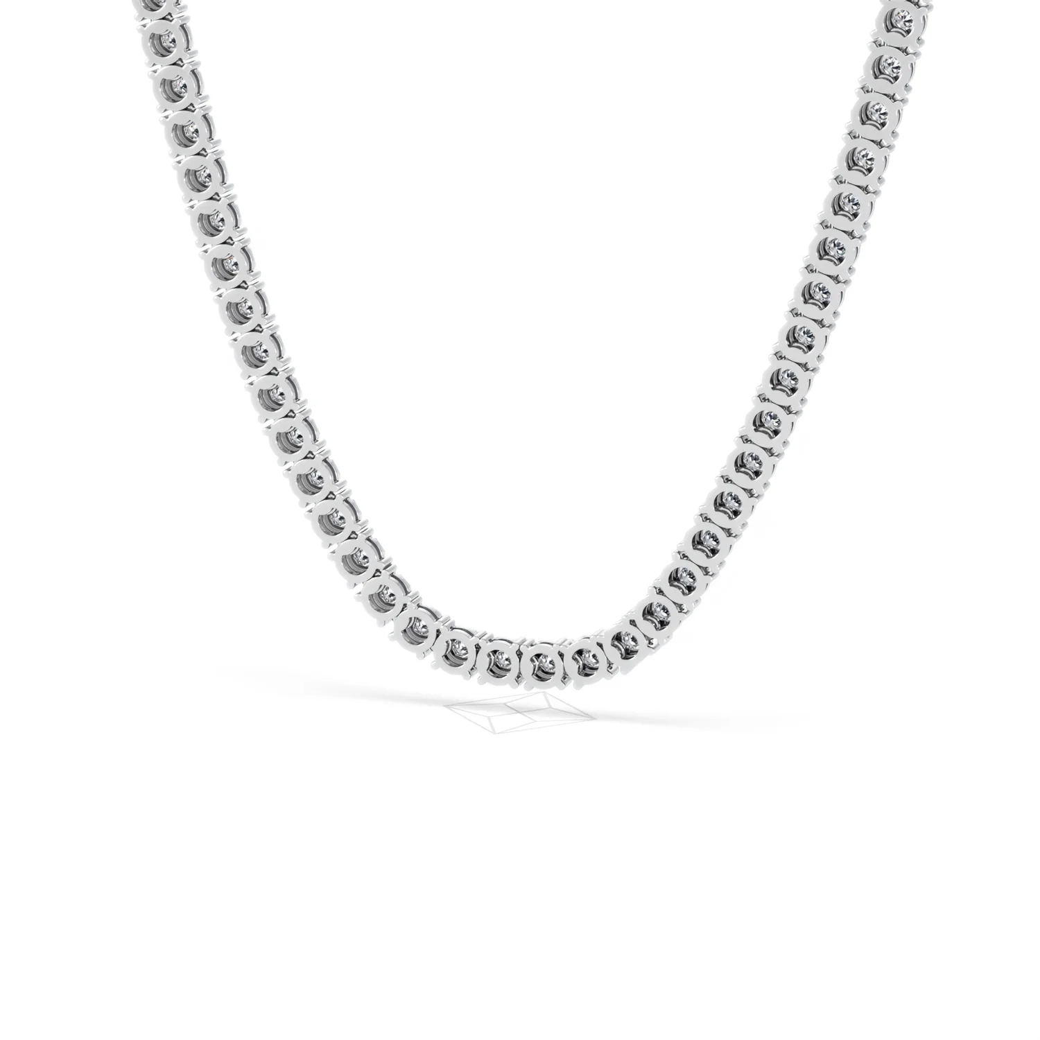 Brilliance 2.50ct Round Cut Lab Diamond Tennis Necklace in Sterling Silver - Image 45