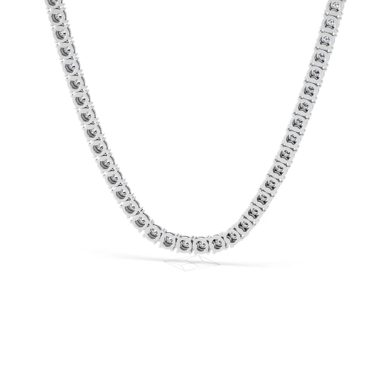 Brilliance 2.50ct Round Cut Lab Diamond Tennis Necklace in Sterling Silver - Image 46