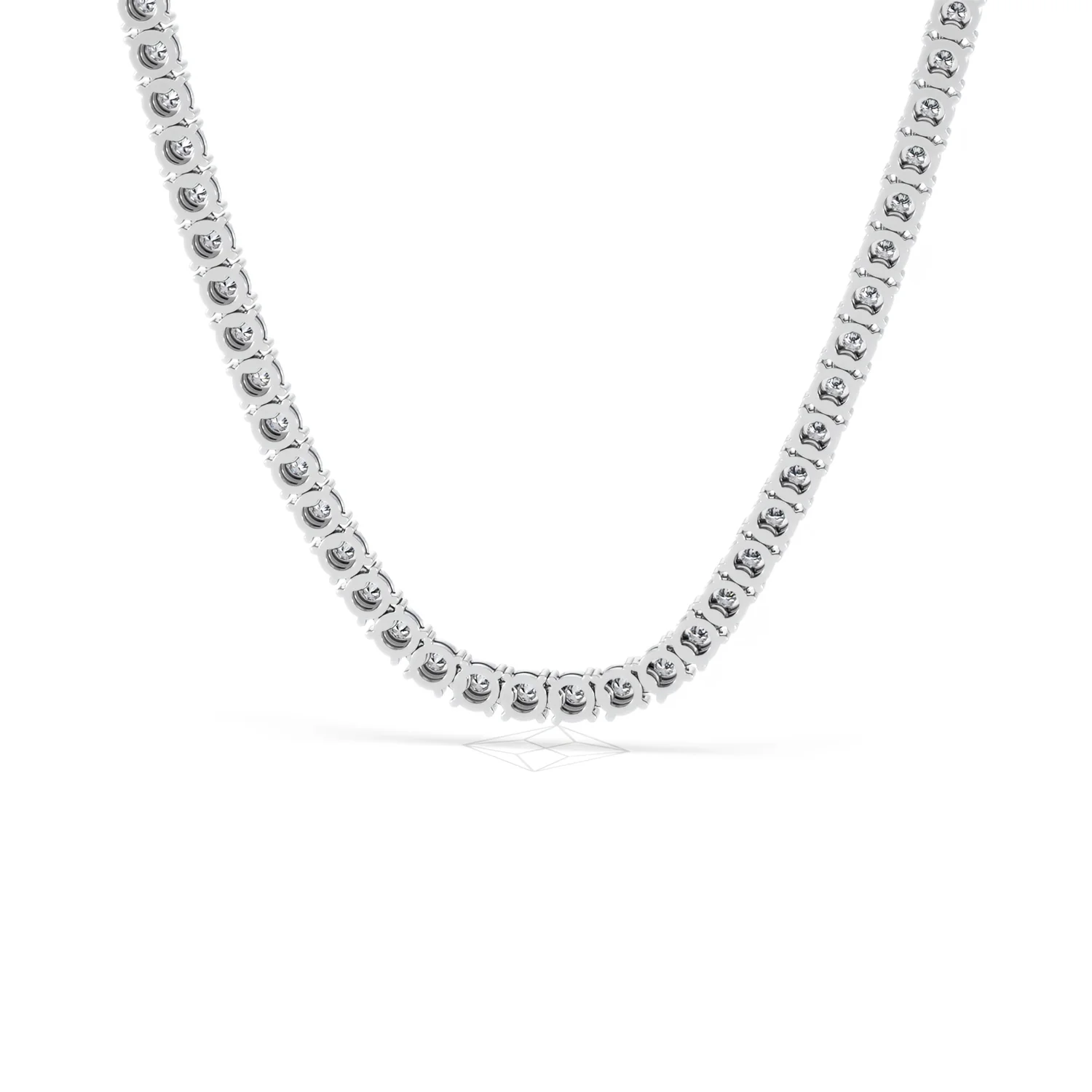 Brilliance 2.50ct Round Cut Lab Diamond Tennis Necklace in Sterling Silver - Image 47