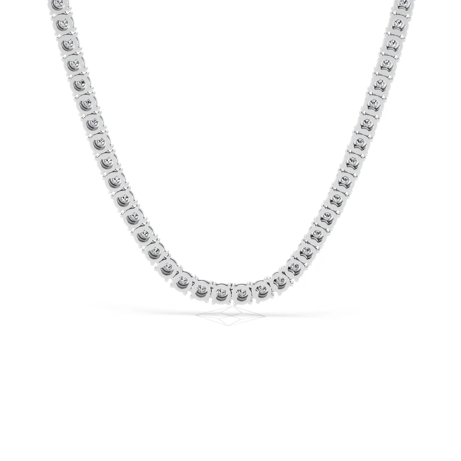Brilliance 2.50ct Round Cut Lab Diamond Tennis Necklace in Sterling Silver - Image 48