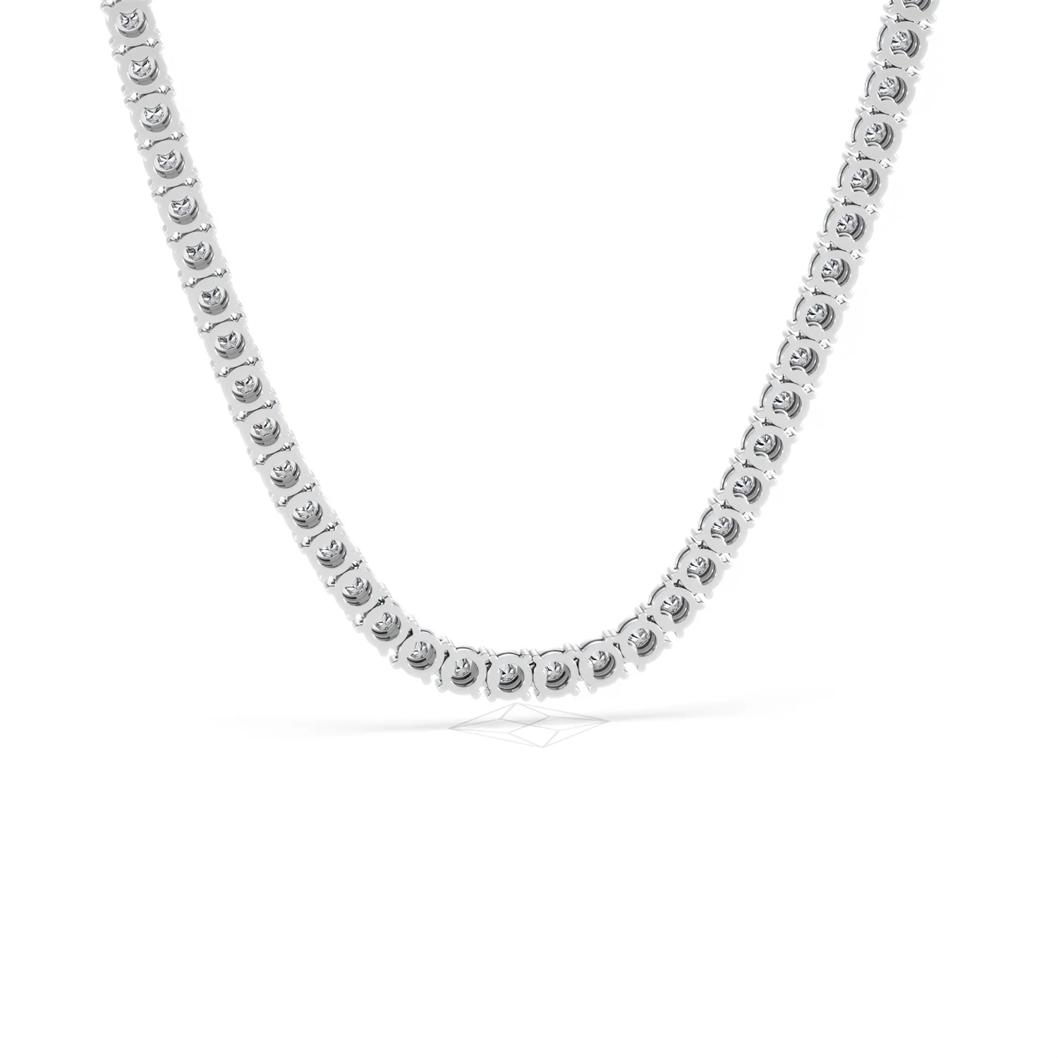 Brilliance 2.50ct Round Cut Lab Diamond Tennis Necklace in Sterling Silver - Image 51