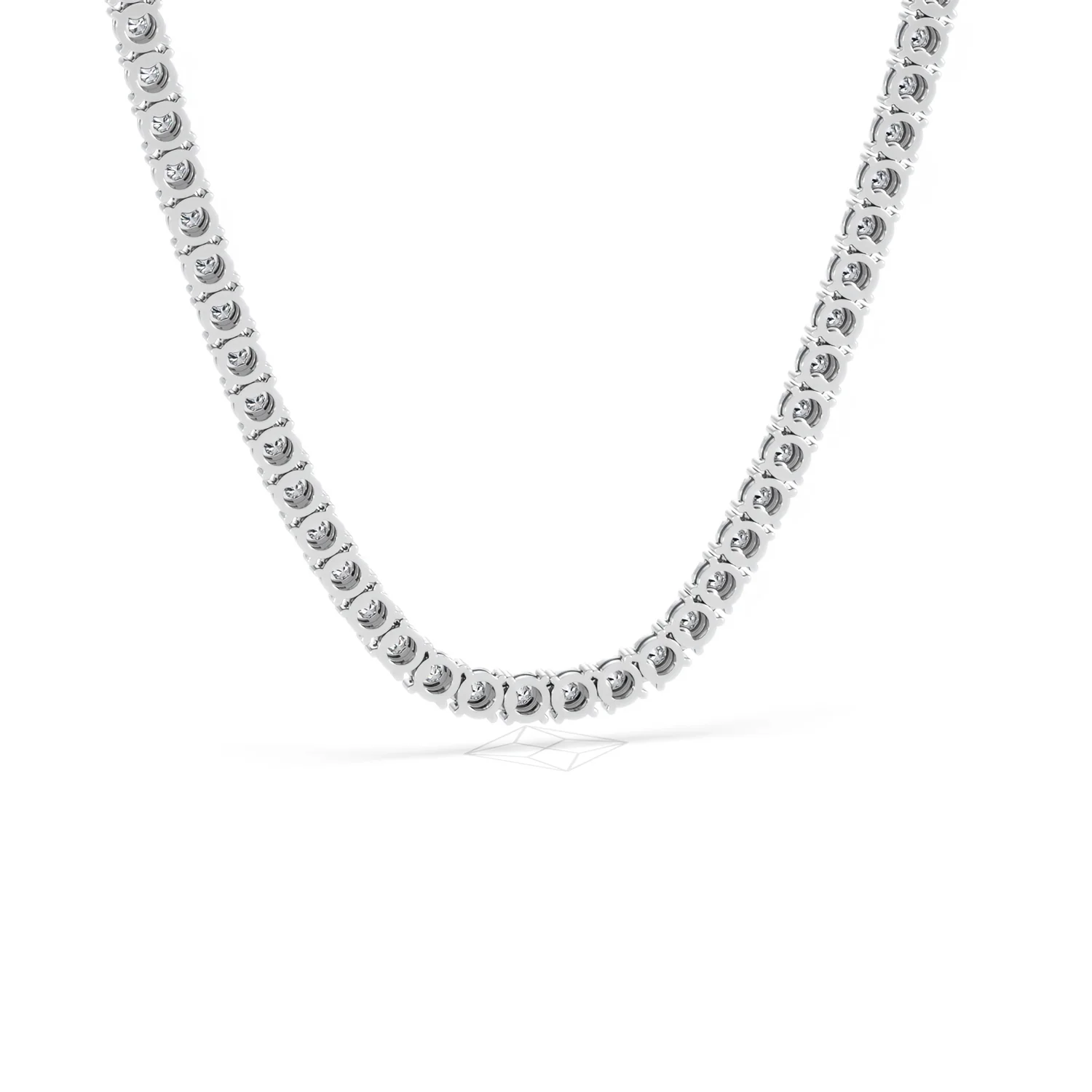 Brilliance 2.50ct Round Cut Lab Diamond Tennis Necklace in Sterling Silver - Image 52
