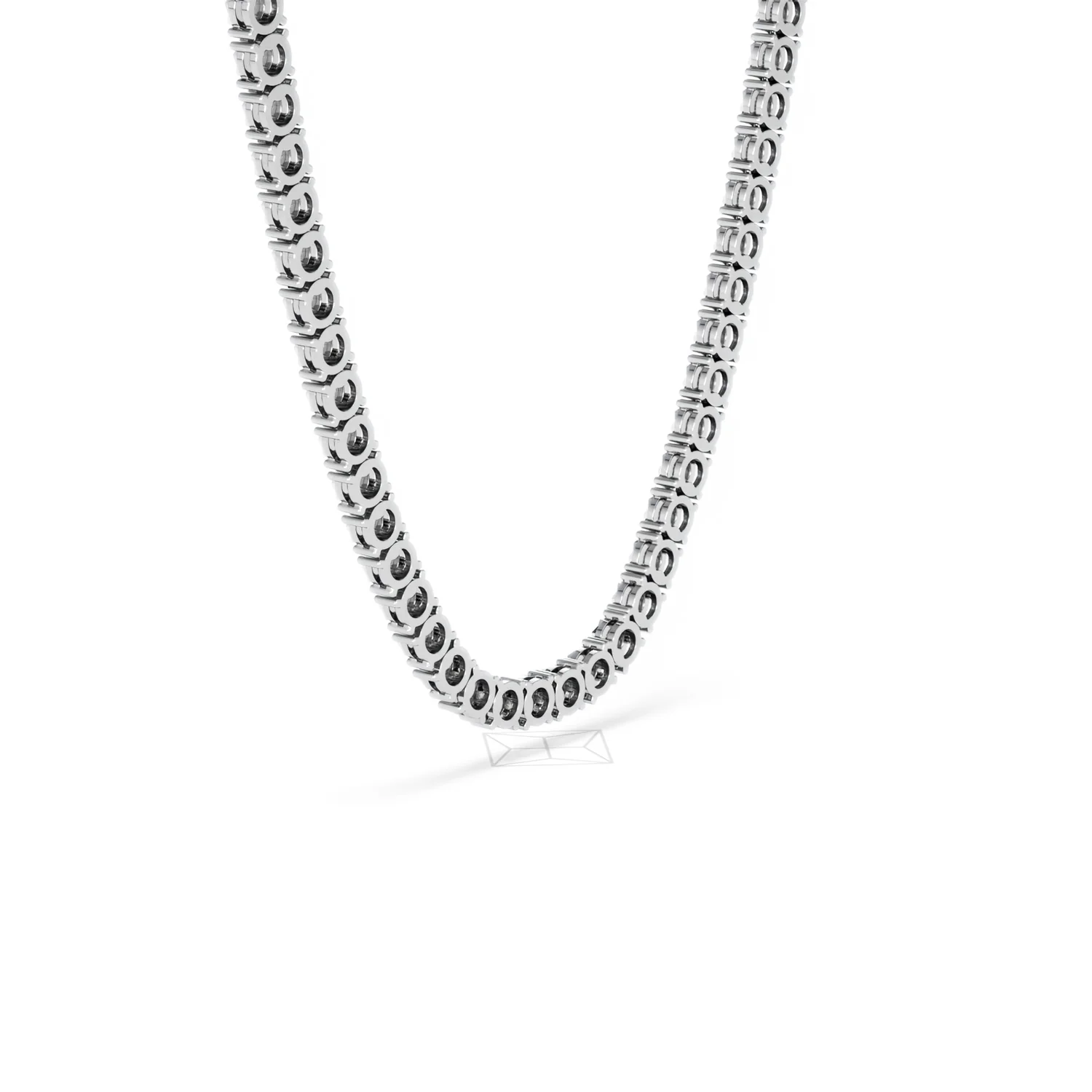 Brilliance 2.50ct Round Cut Lab Diamond Tennis Necklace in Sterling Silver - Image 60