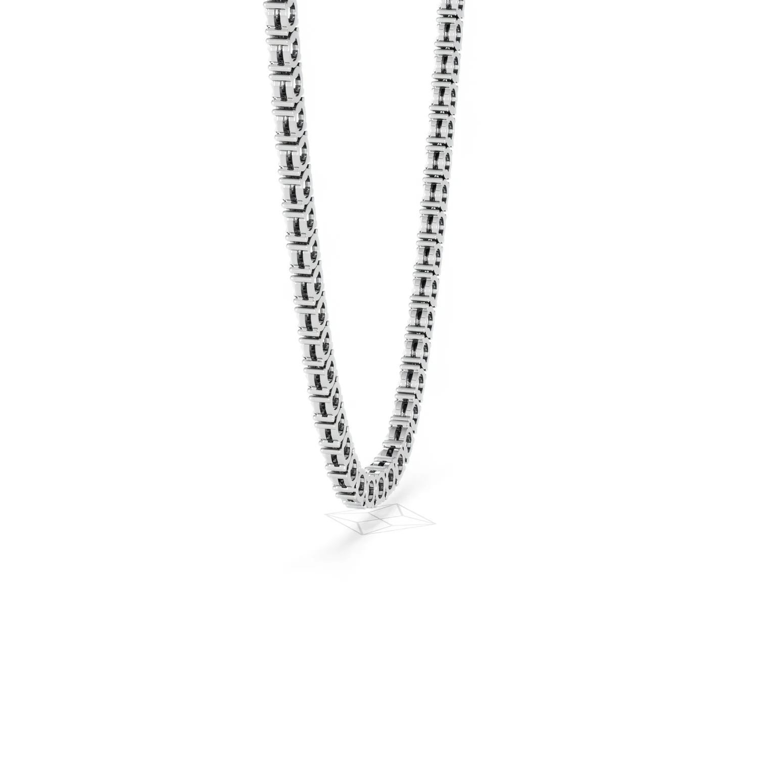 Brilliance 2.50ct Round Cut Lab Diamond Tennis Necklace in Sterling Silver - Image 65