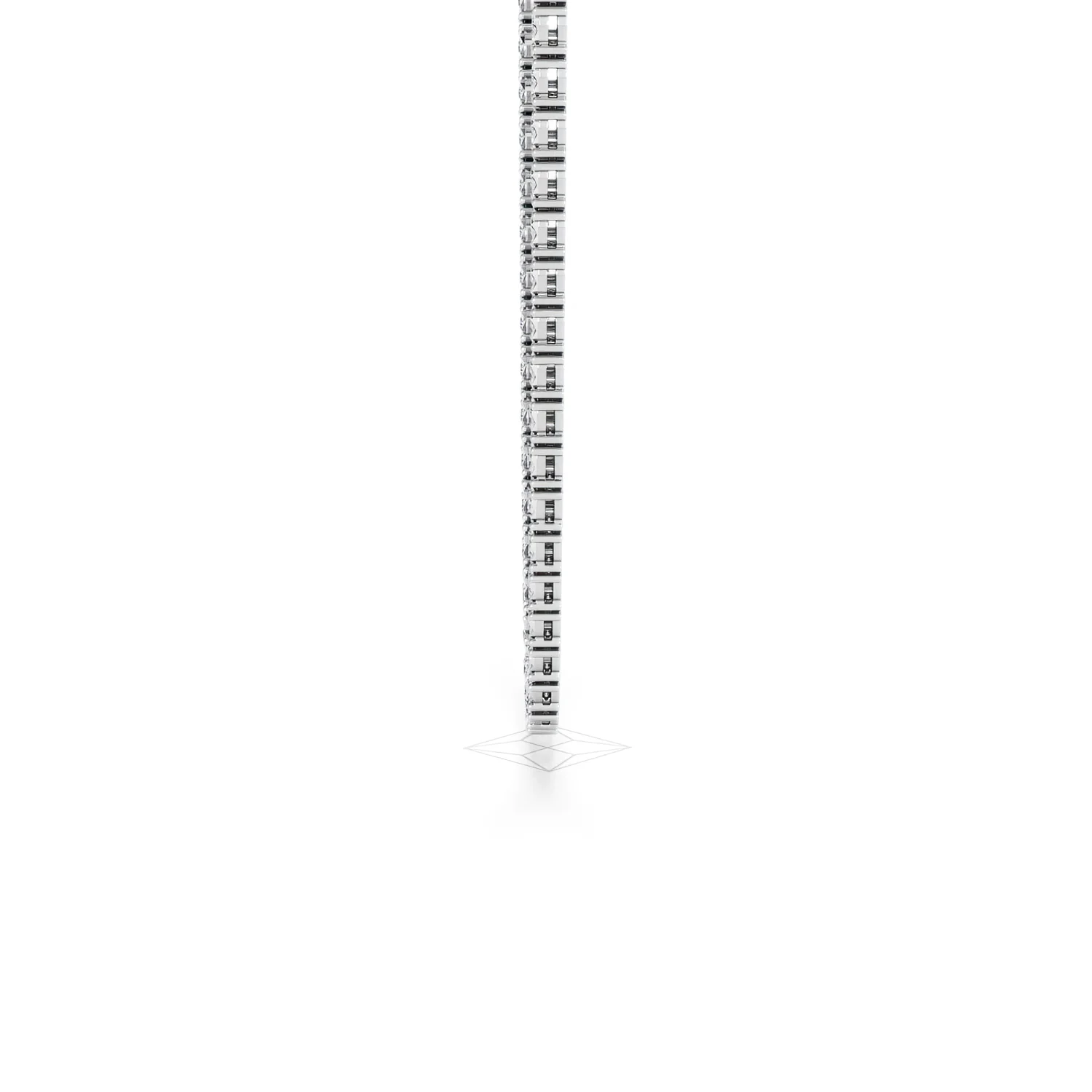 Brilliance 2.50ct Round Cut Lab Diamond Tennis Necklace in Sterling Silver - Image 69