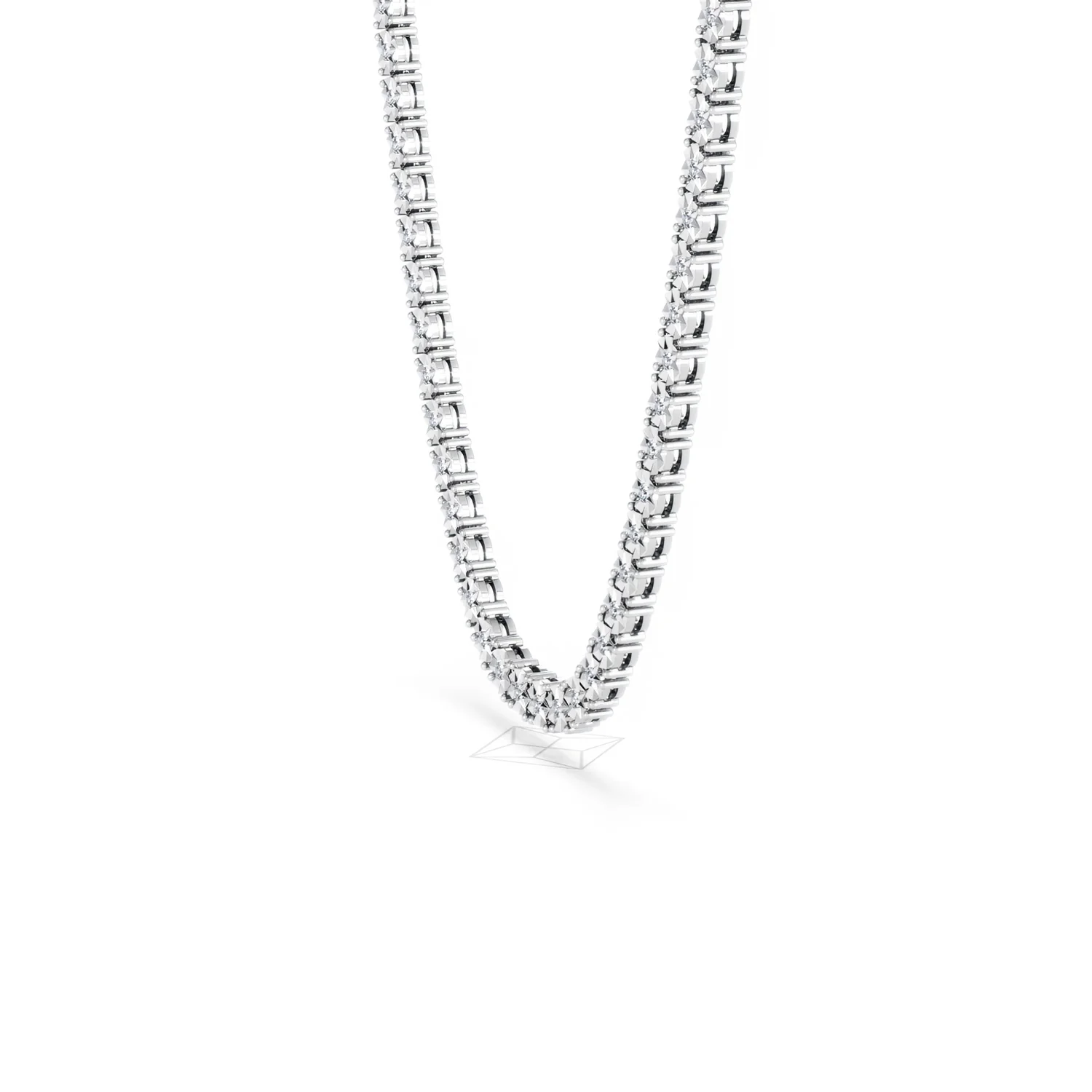 Brilliance 2.50ct Round Cut Lab Diamond Tennis Necklace in Sterling Silver - Image 74