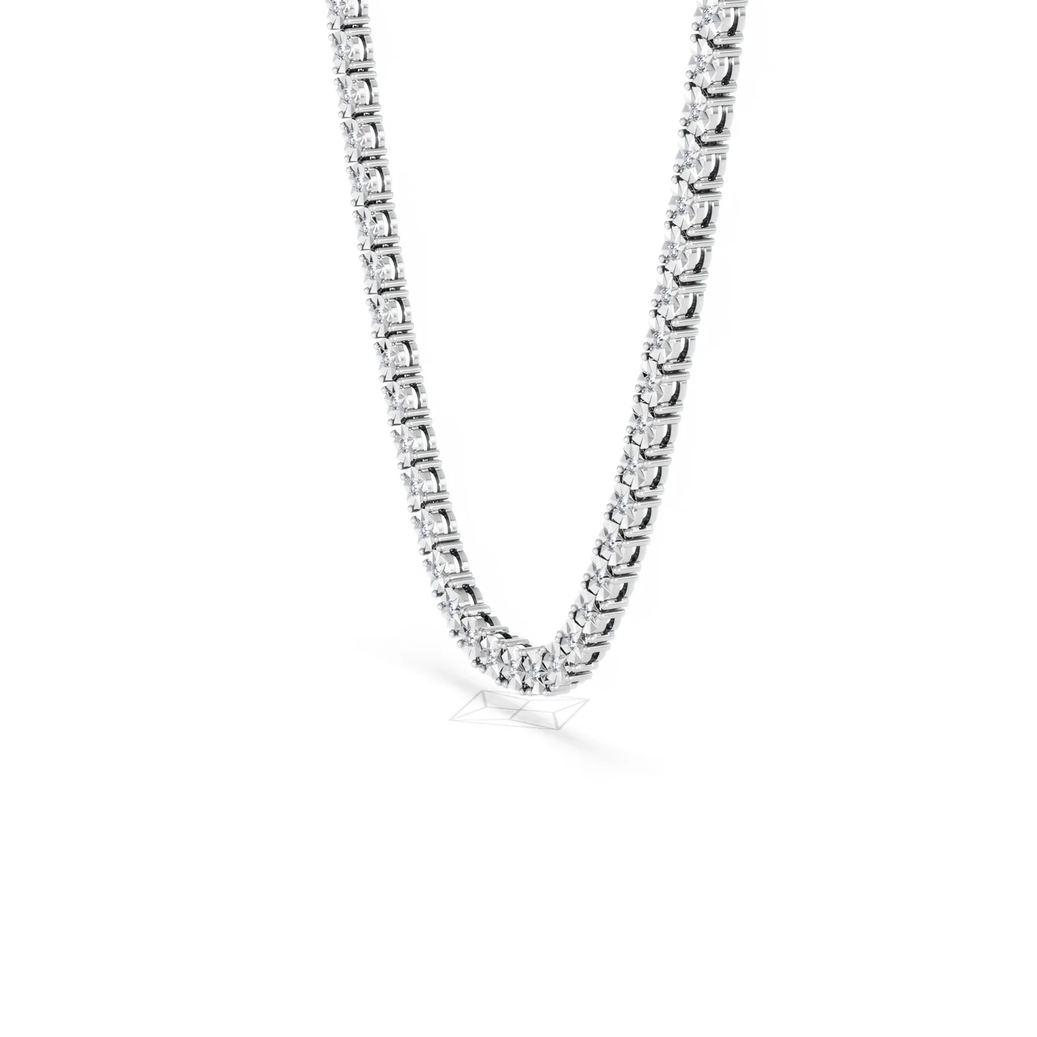Brilliance 2.50ct Round Cut Lab Diamond Tennis Necklace in Sterling Silver - Image 75