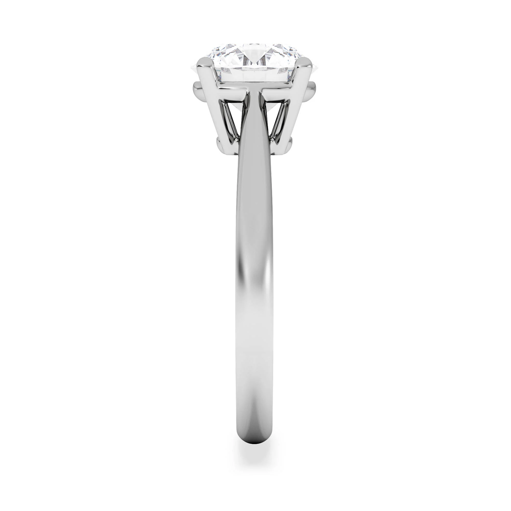 2 Carat Diamond Engagement Ring Elysia Lab F/VS1 18K White Gold - Image 5