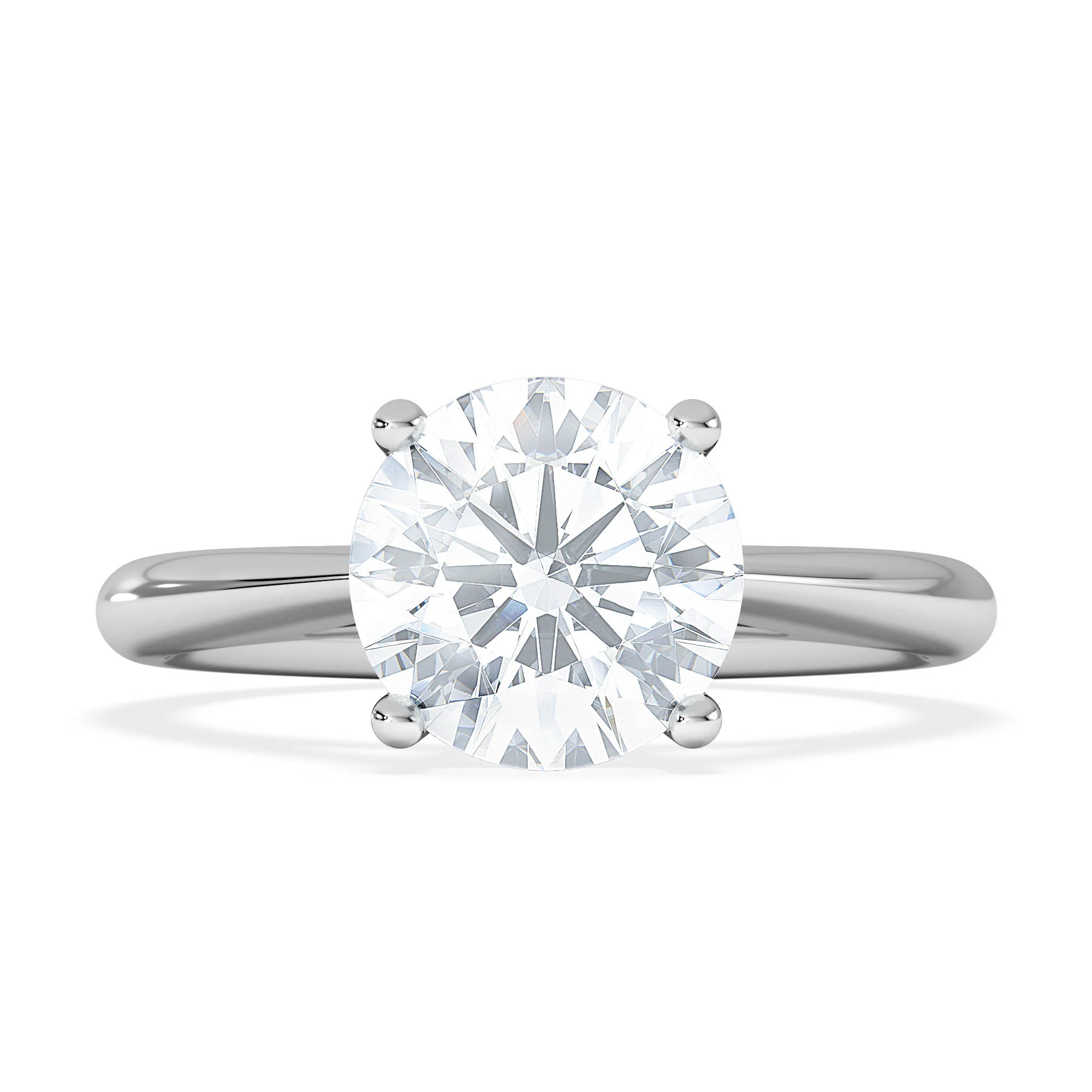 2 Carat Diamond Engagement Ring Elysia Lab F/VS1 18K White Gold - Image 6