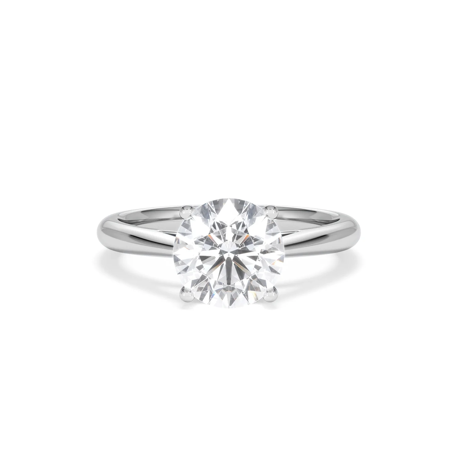 2 Carat Diamond Engagement Ring Elysia Lab F/VS1 18K White Gold - Image 8