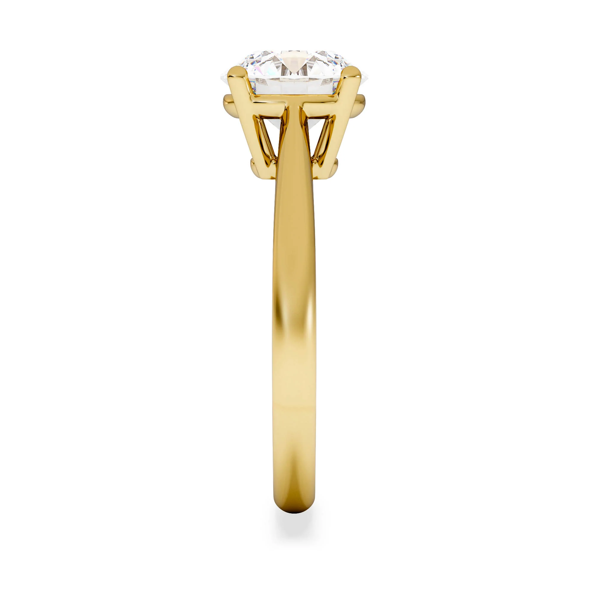 2 Carat Diamond Engagement Ring Elysia Lab F/VS1 IGI Certified 18K Gold - Image 5