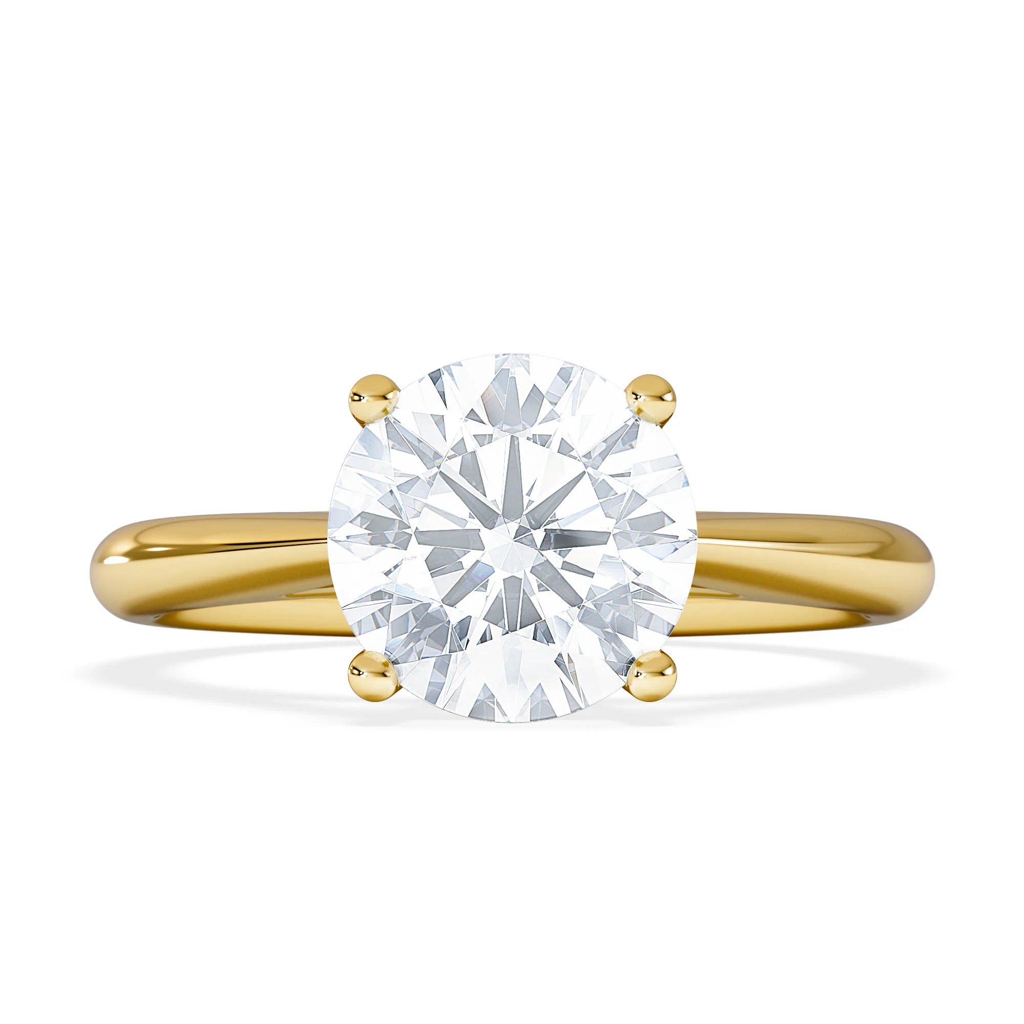 2 Carat Diamond Engagement Ring Elysia Lab F/VS1 IGI Certified 18K Gold - Image 6