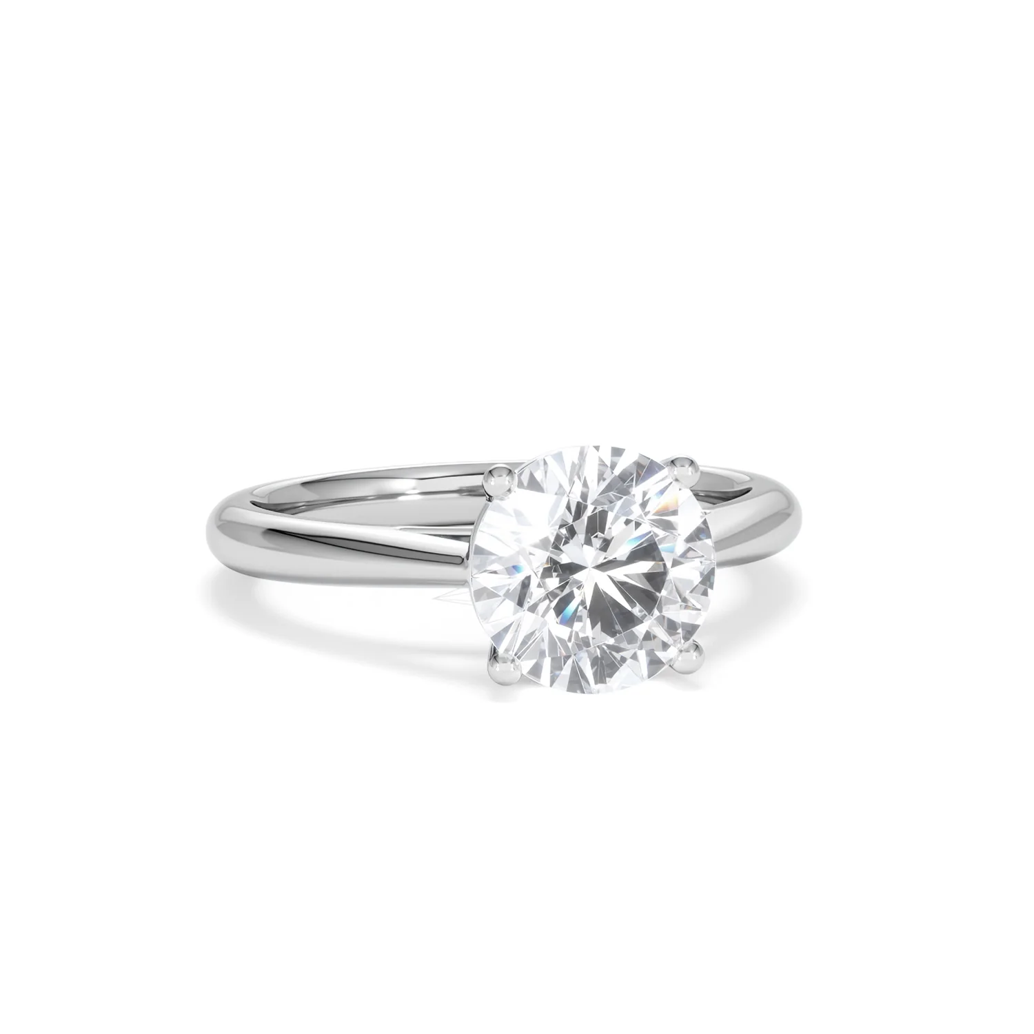 2 Carat Diamond Engagement Ring Elysia Lab F/VS1 IGI Certified Platinum - Image 11