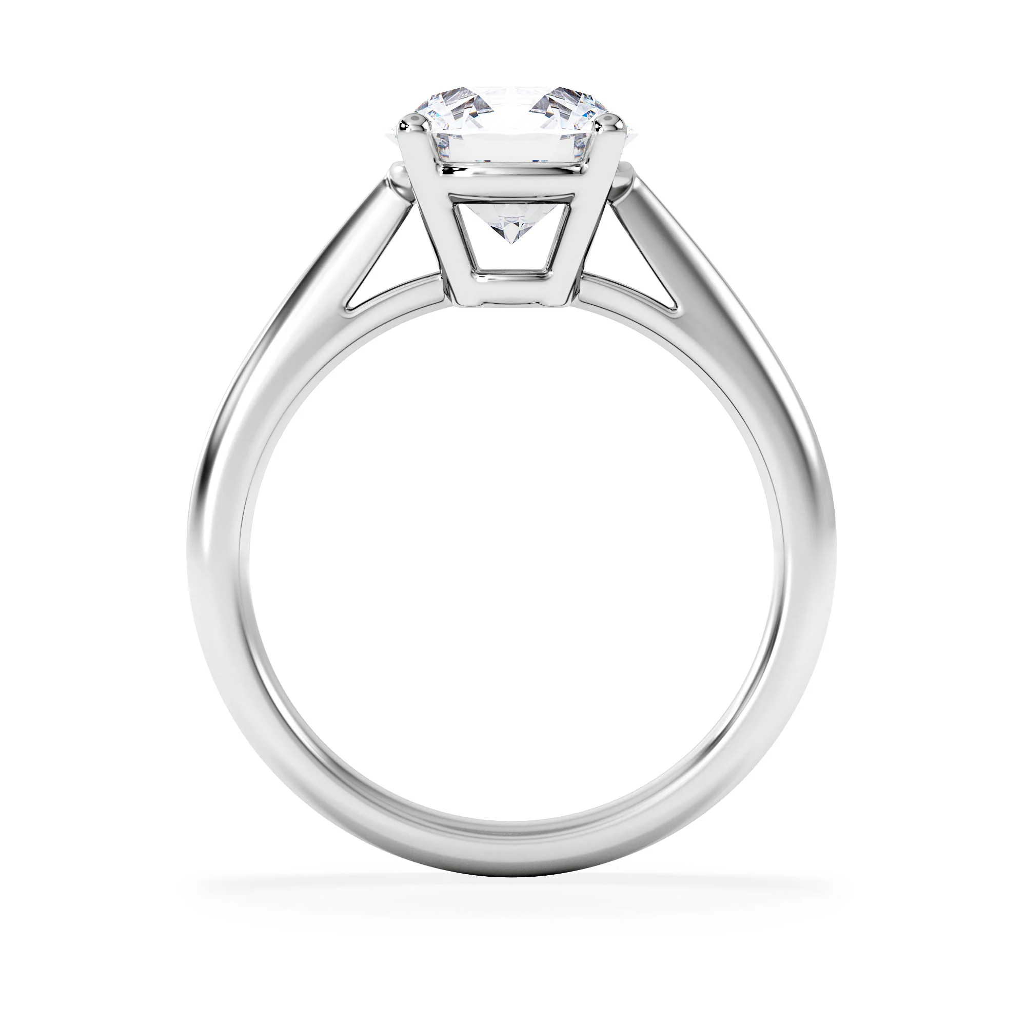 2 Carat Diamond Engagement Ring Elysia Lab F/VS1 IGI Certified Platinum - Image 3