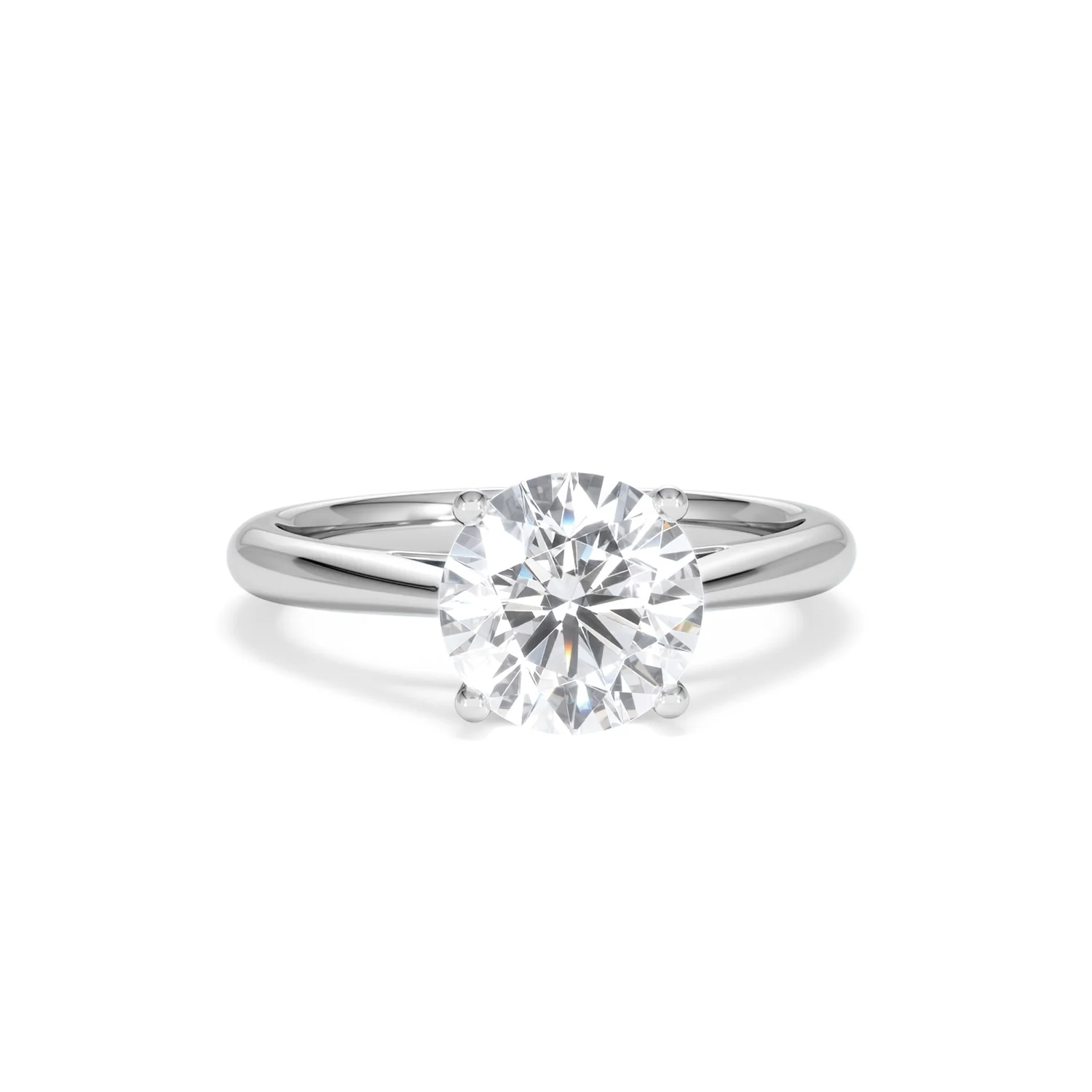 2 Carat Diamond Engagement Ring Elysia Lab F/VS1 IGI Certified Platinum - Image 9