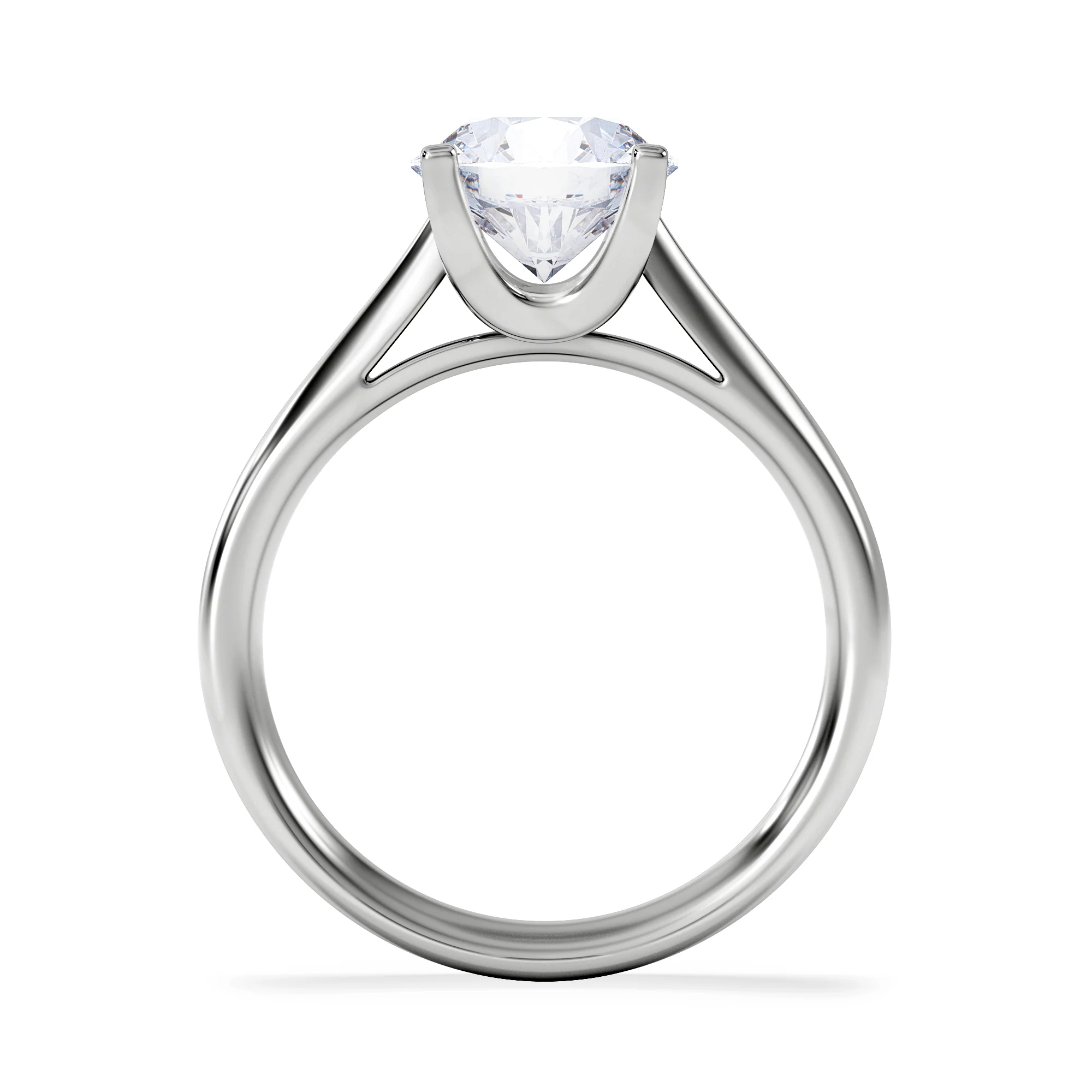 2 Carat Diamond Engagement Ring Grace Lab F/VS1 18K White Gold - Image 3