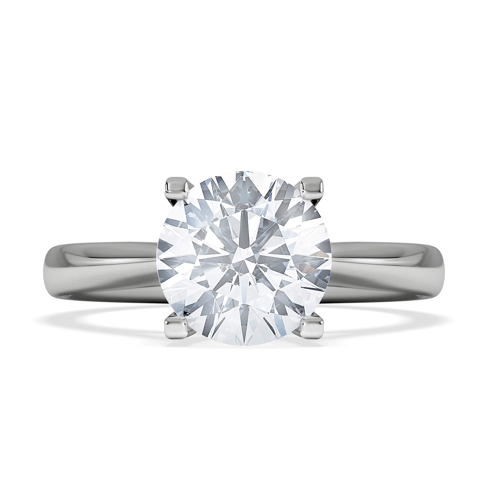2 Carat Diamond Engagement Ring Grace Lab F/VS1 IGI Certified Platinum - Image 6