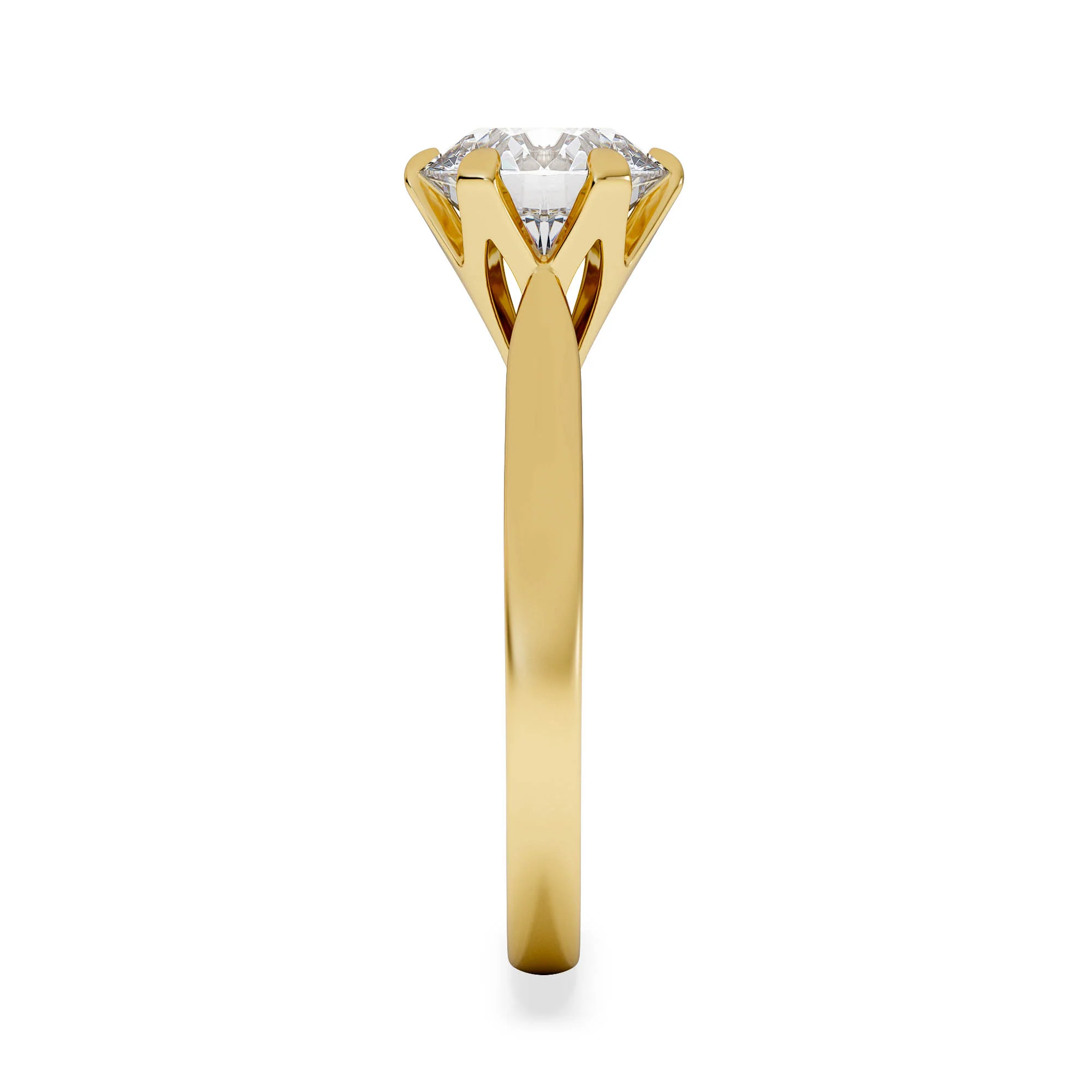 2 Carat Diamond Engagement Ring High Set Chloe Lab F/VS1 18K Gold - Image 5