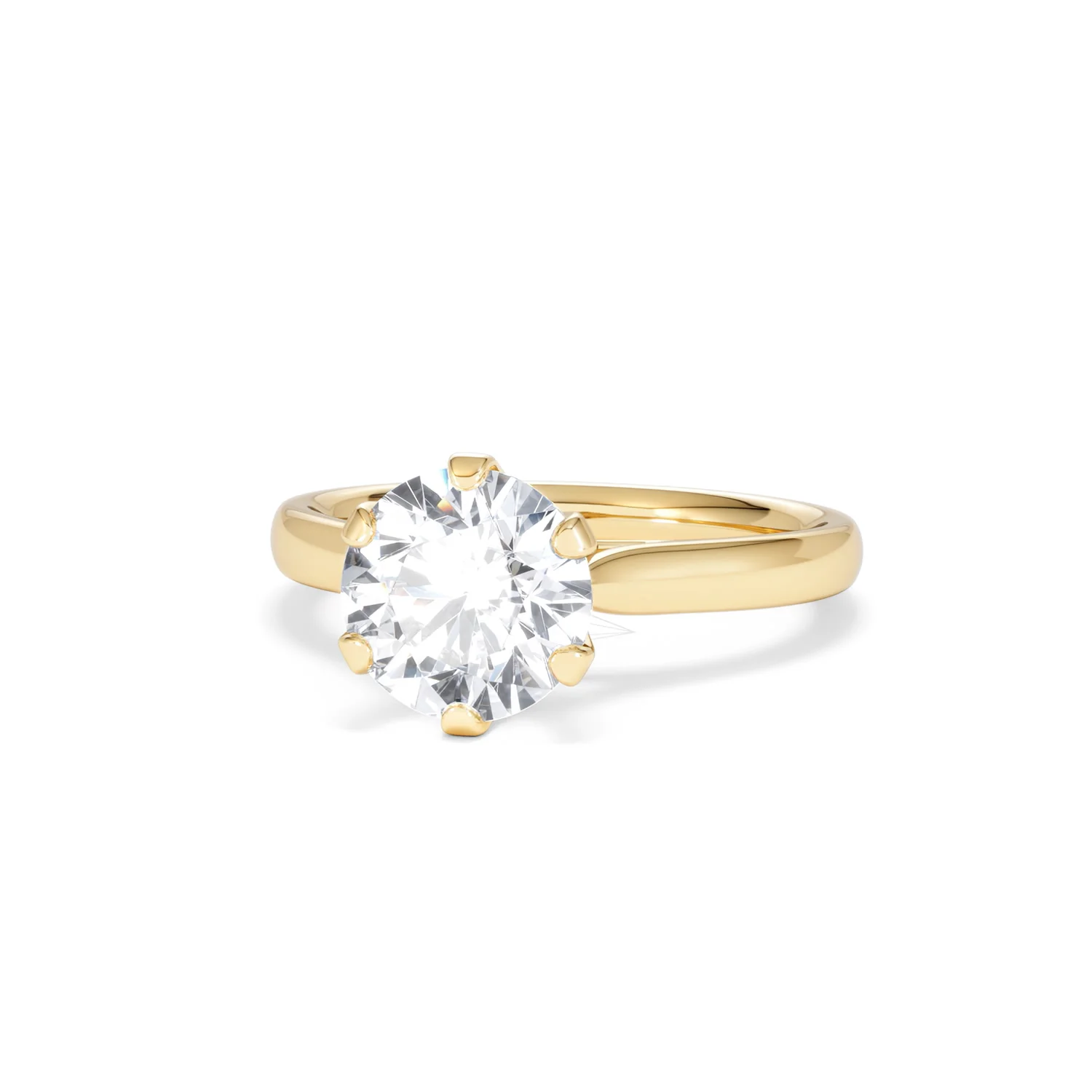 2 Carat Diamond Engagement Ring High Set Chloe Lab F/VS1 18K Gold - Image 85