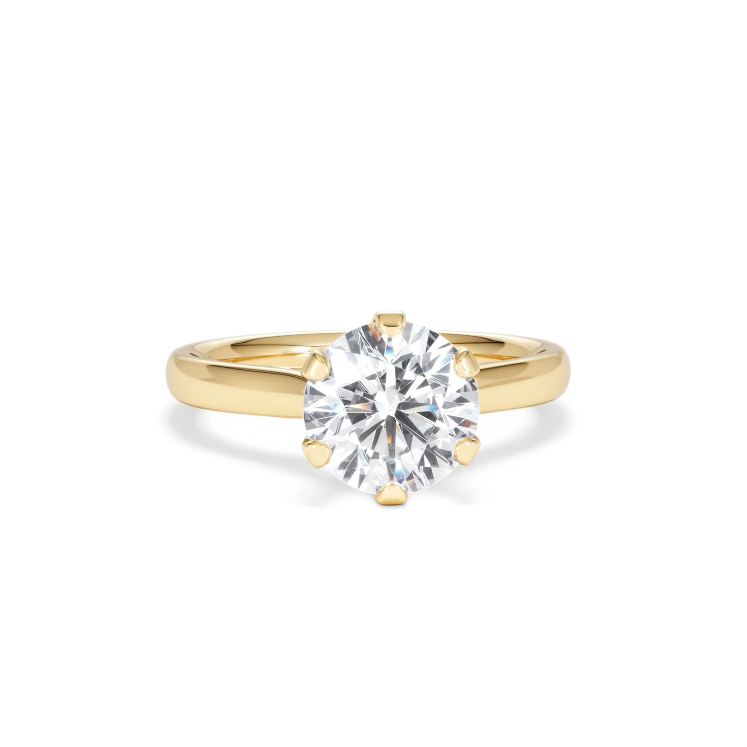 2 Carat Diamond Engagement Ring High Set Chloe Lab F/VS1 18K Gold - Image 9