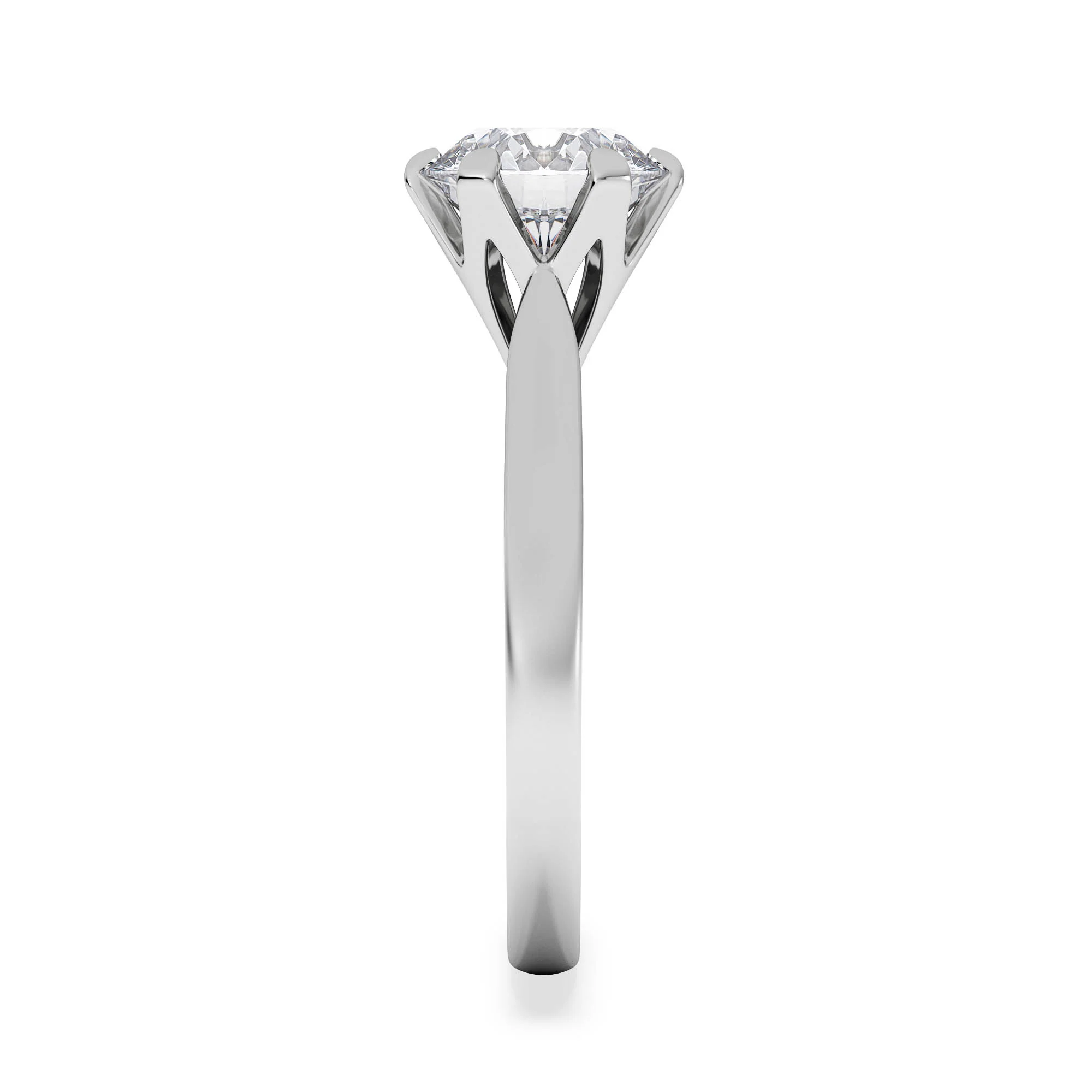 2 Carat Diamond Engagement Ring High Set Chloe Lab F/VS1 Platinum - Image 5
