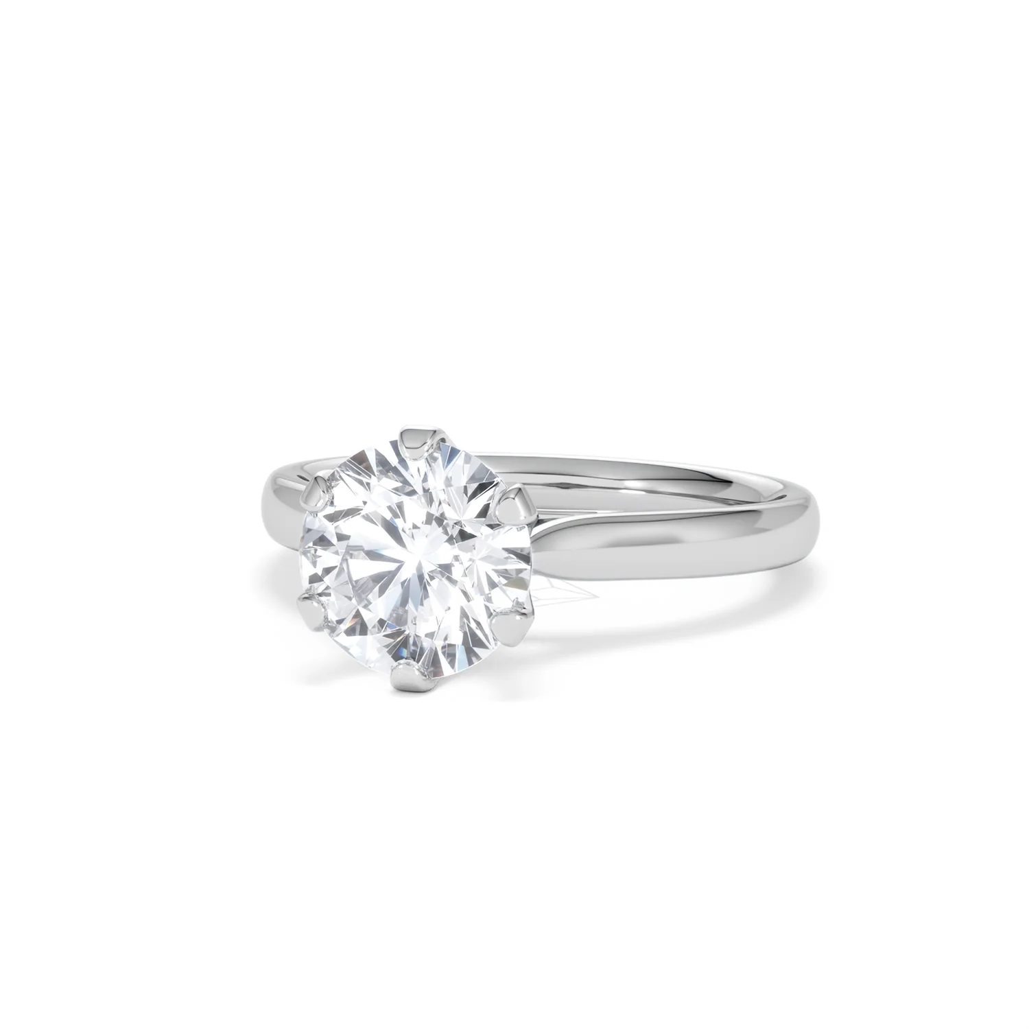 2 Carat Diamond Engagement Ring High Set Chloe Lab F/VS1 Platinum - Image 84
