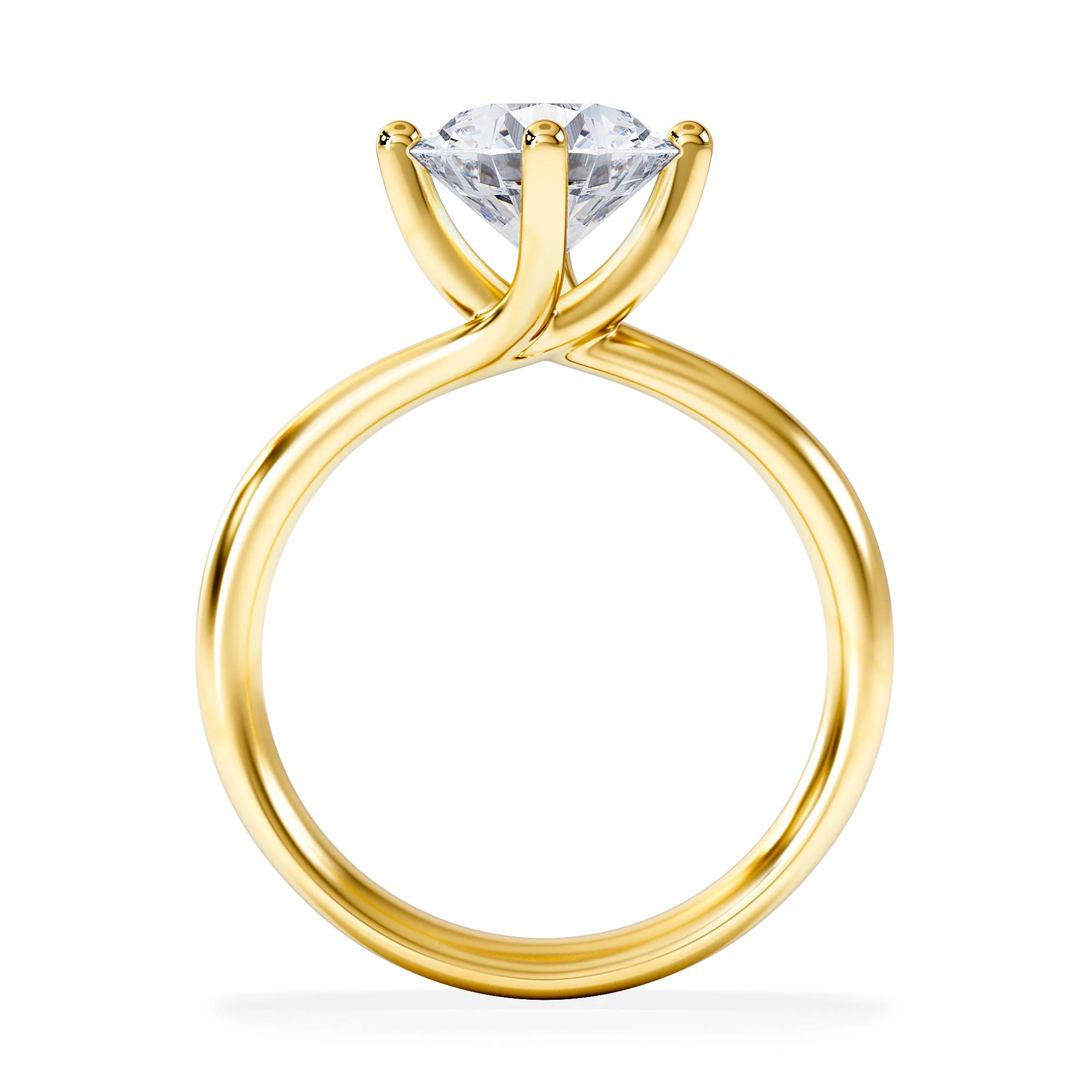 2 Carat Diamond Engagement Ring Lily Lab F/VS1 18K Gold IGI Certified - Image 3