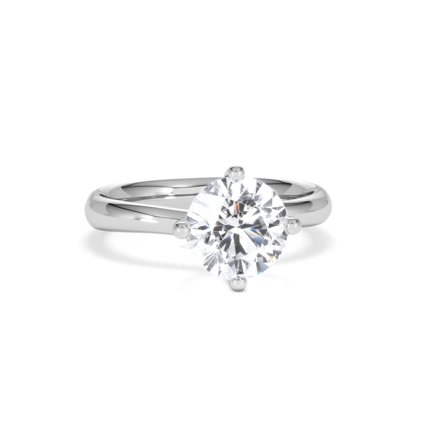 2 Carat Diamond Engagement Ring Lily Lab F/VS1 18K White Gold - Image 10