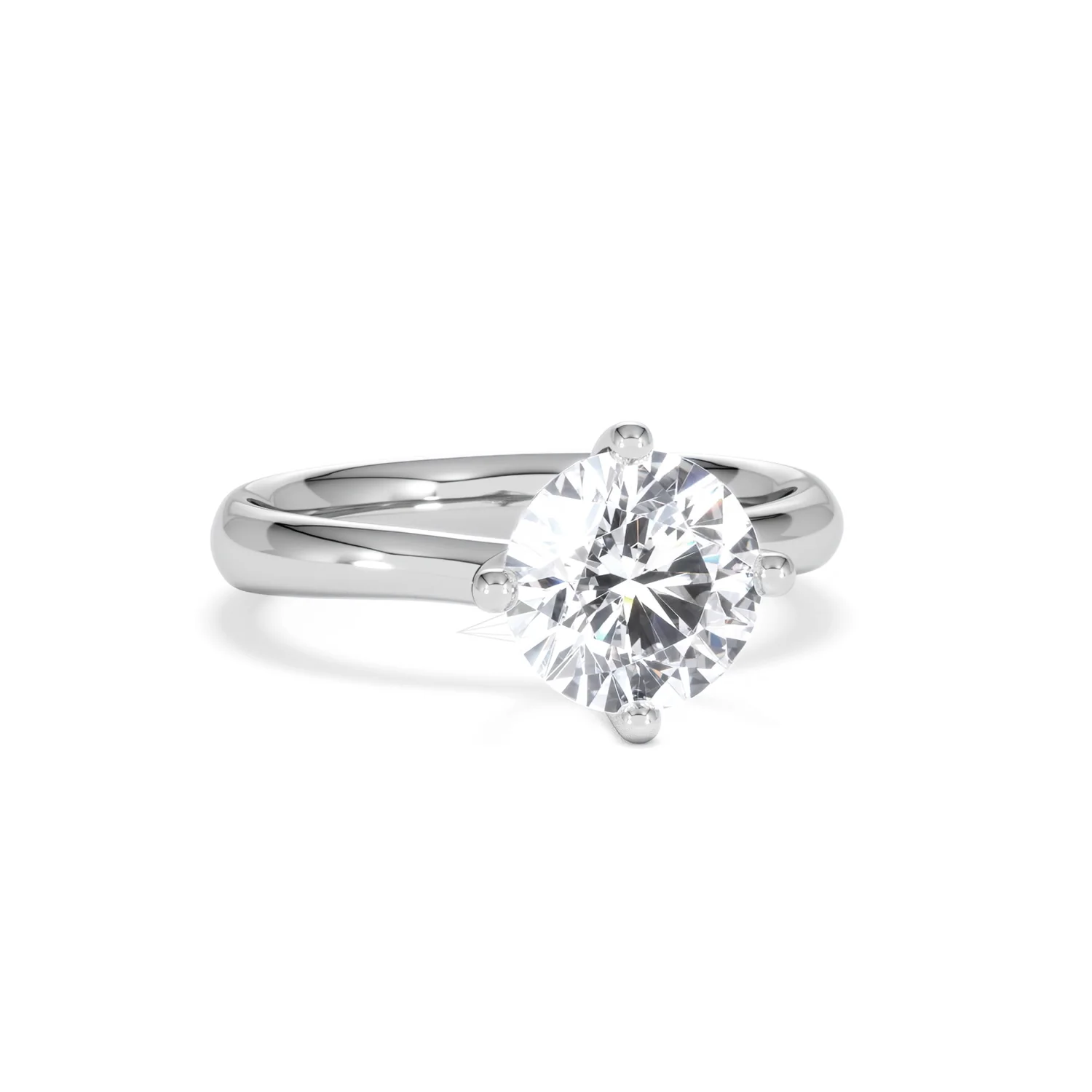 2 Carat Diamond Engagement Ring Lily Lab F/VS1 18K White Gold - Image 11