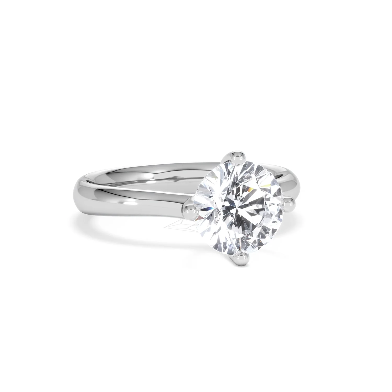2 Carat Diamond Engagement Ring Lily Lab F/VS1 18K White Gold - Image 12