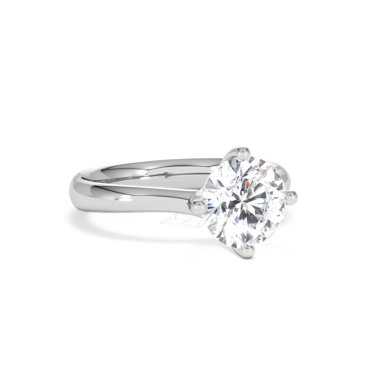 2 Carat Diamond Engagement Ring Lily Lab F/VS1 18K White Gold - Image 13