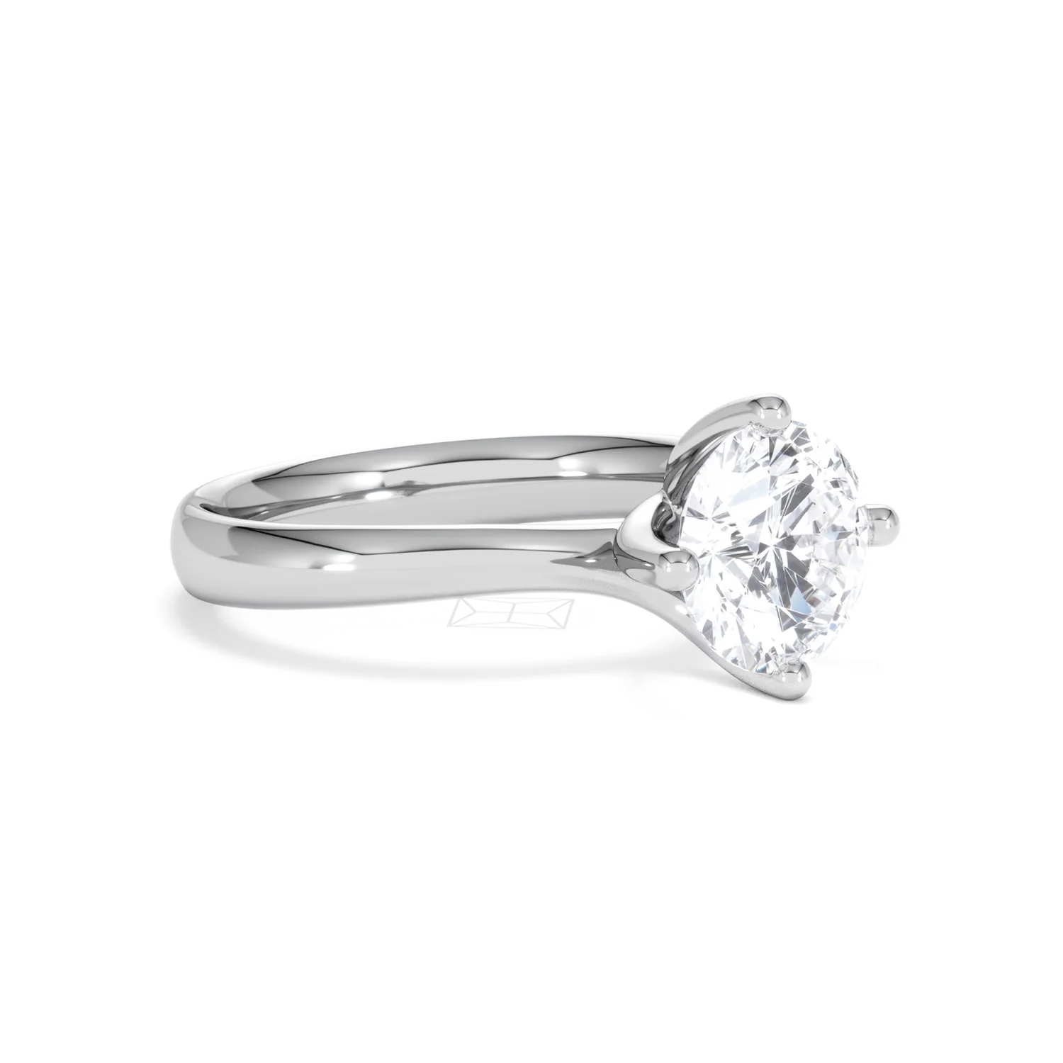 2 Carat Diamond Engagement Ring Lily Lab F/VS1 18K White Gold - Image 17