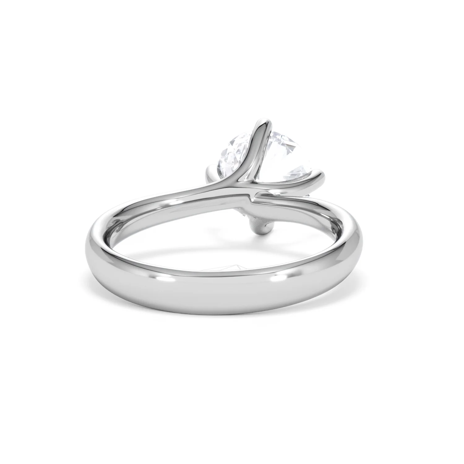 2 Carat Diamond Engagement Ring Lily Lab F/VS1 18K White Gold - Image 45